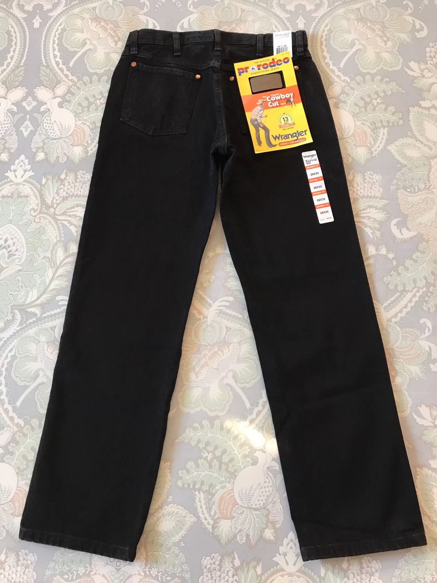 Wrangler Wrangler 13MWZ Washed Black Jeans W29L30 Size US 29 - 3 Thumbnail
