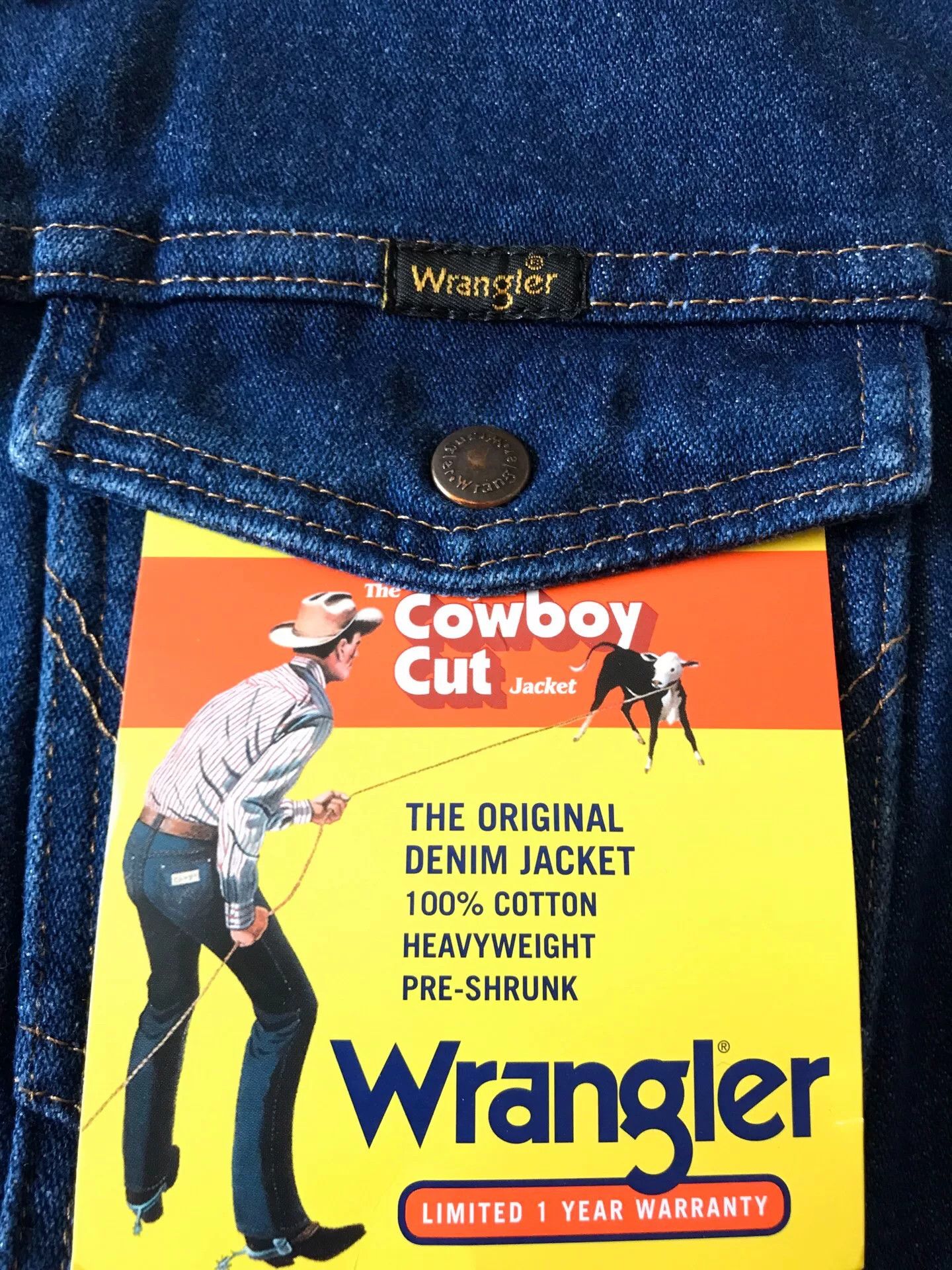 Wrangler Wrangler Western Denim Jacket Fleece Lined Size US XS / EU 42 / 0 - 7 Thumbnail