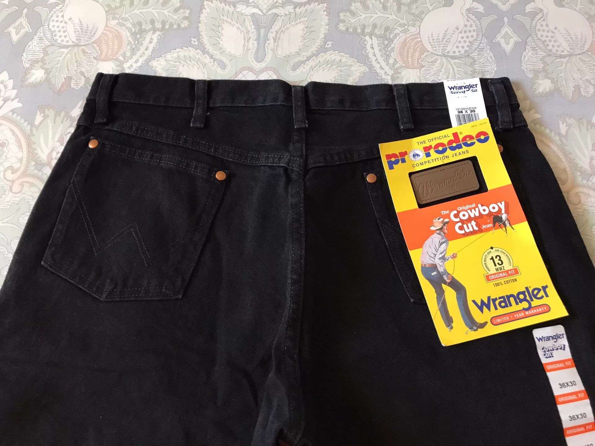 Wrangler Wrangler 13MWZ Black Jeans W36L30 Size US 36 / EU 52 - 5 Thumbnail