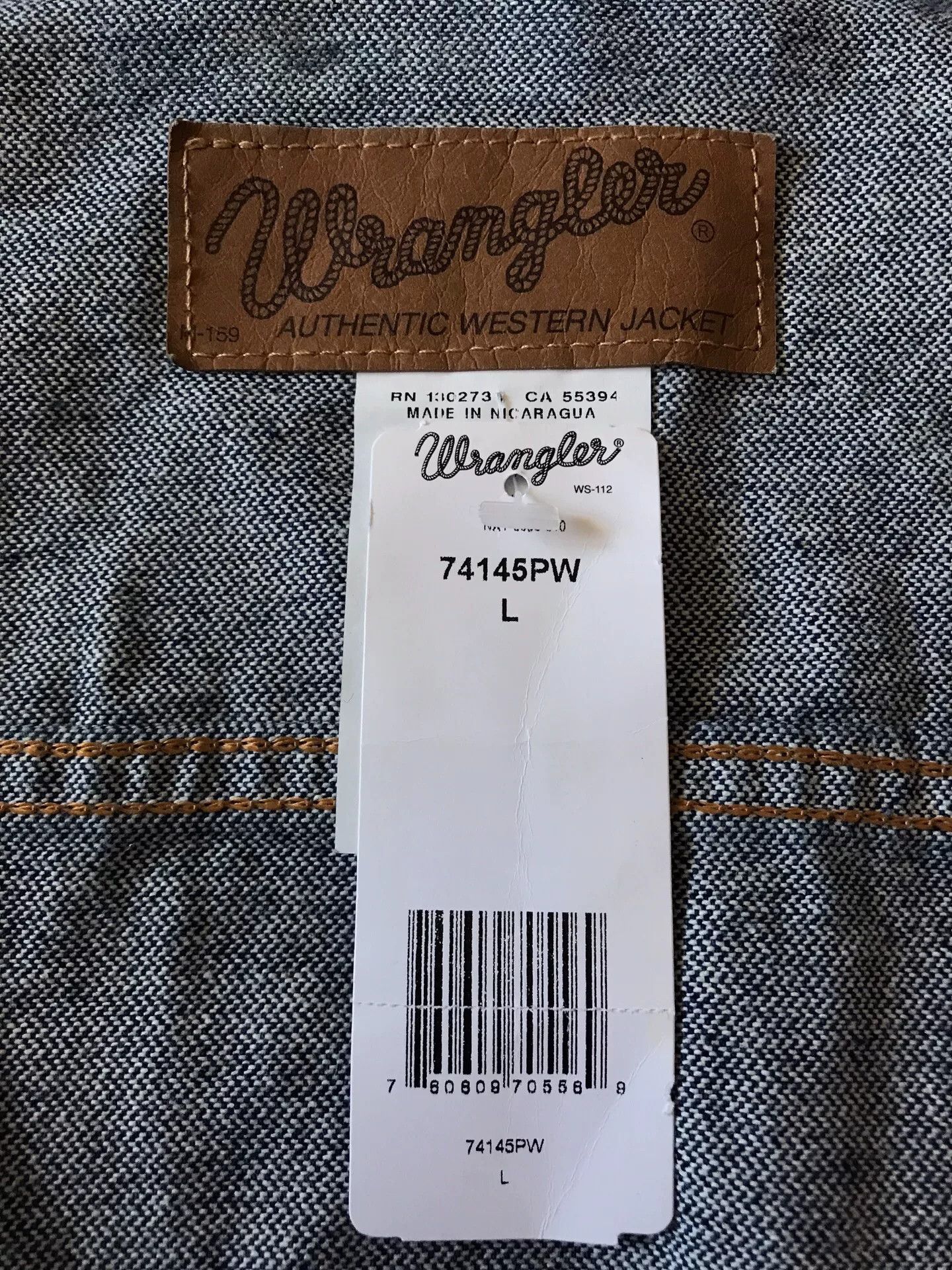 Wrangler Wrangler 74145PW Denim Jacket Size US L / EU 52-54 / 3 - 8 Thumbnail