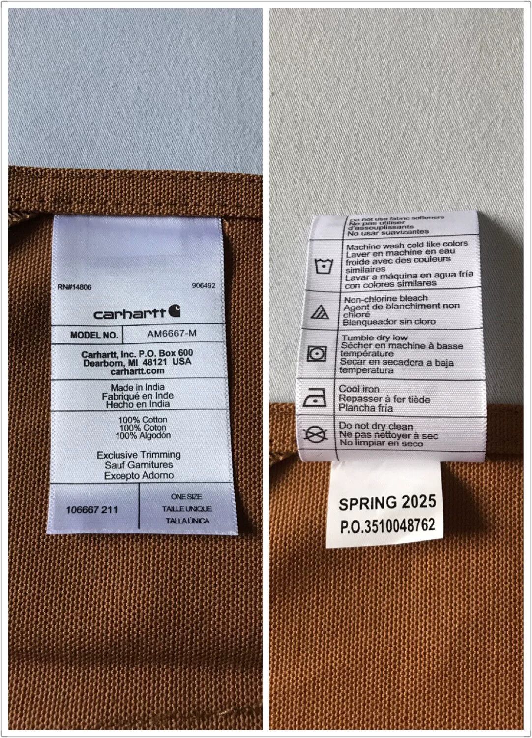 Carhartt Carhartt 106667 Canvas Apron Size ONE SIZE - 9 Thumbnail