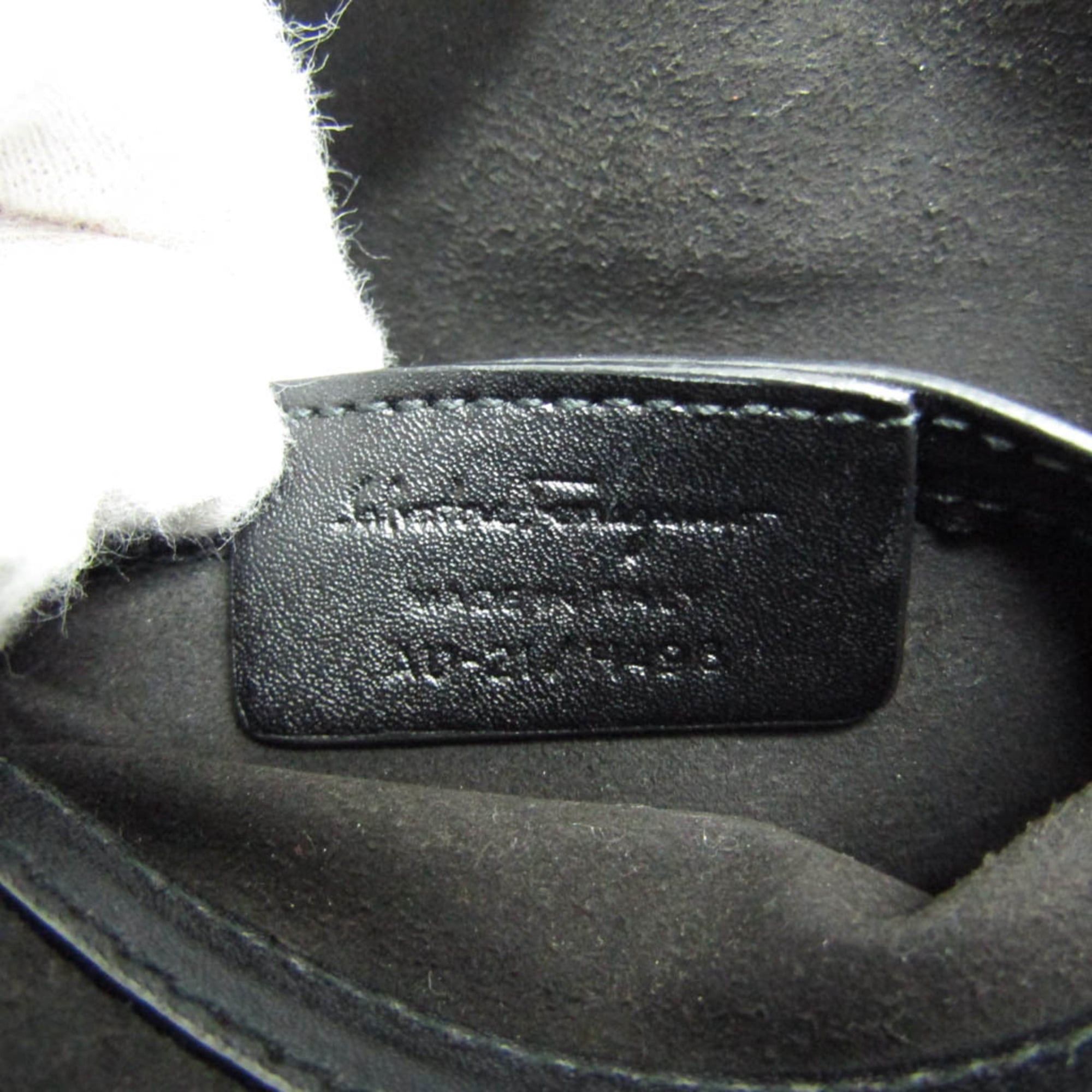 Salvatore Ferragamo Salvatore Ferragamo Vara AU-21 H498 Women's Leather Shoulder Bag Black Size ONE SIZE - 10 Thumbnail