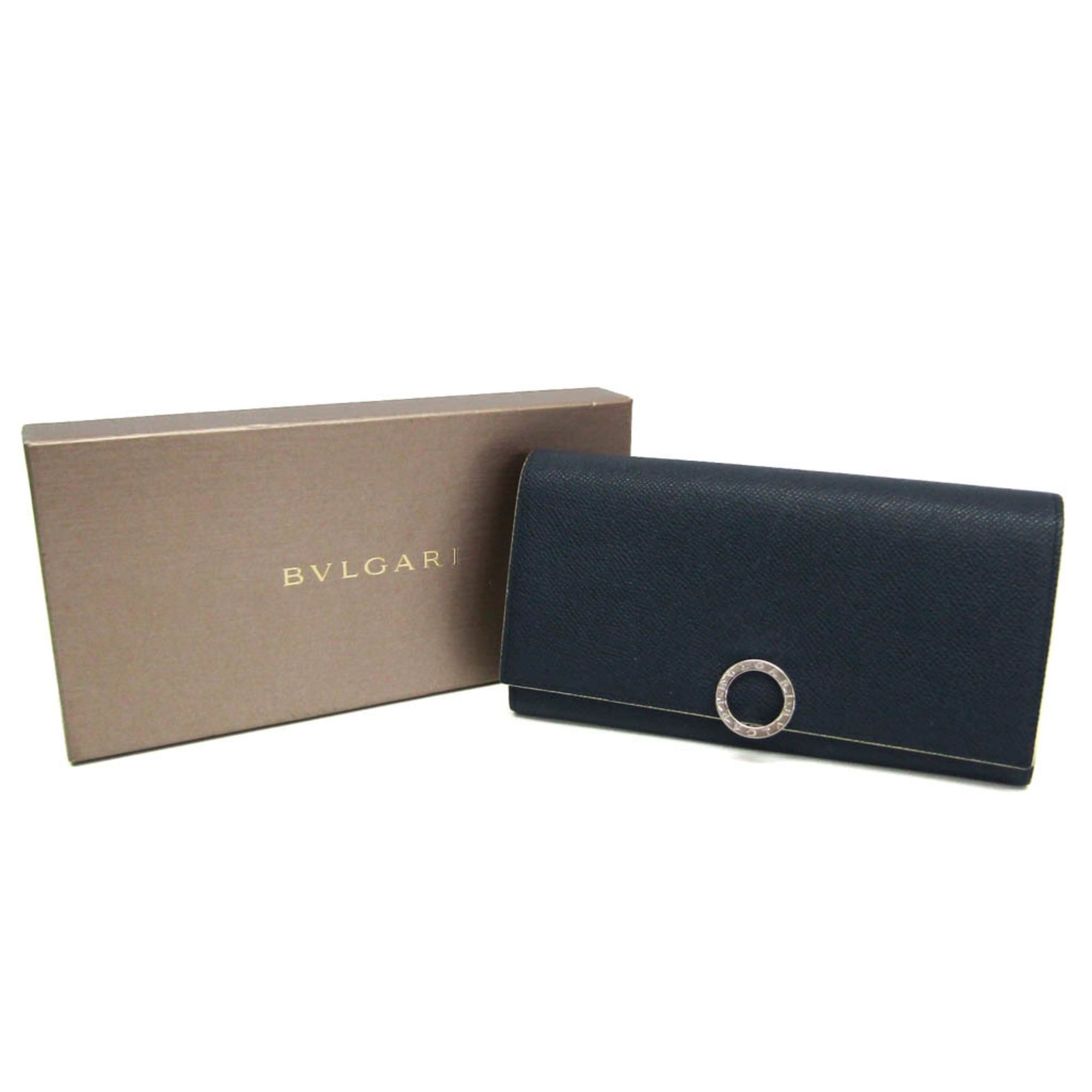 Bvlgari Bvlgari Women's Leather Long Wallet (bi-fold) Cream,Navy Size ONE SIZE - 2 Thumbnail