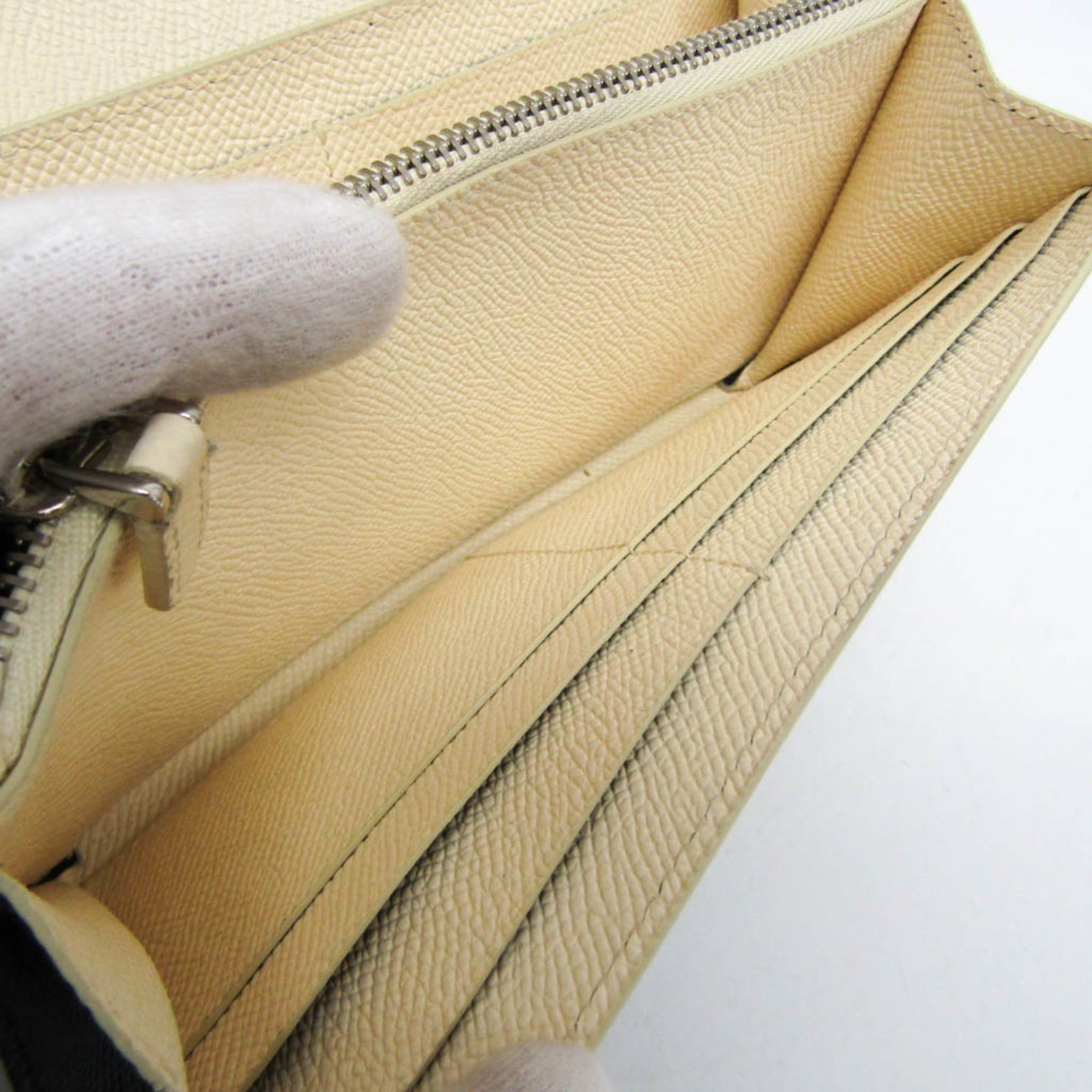 Bvlgari Bvlgari Women's Leather Long Wallet (bi-fold) Cream,Navy Size ONE SIZE - 13 Thumbnail