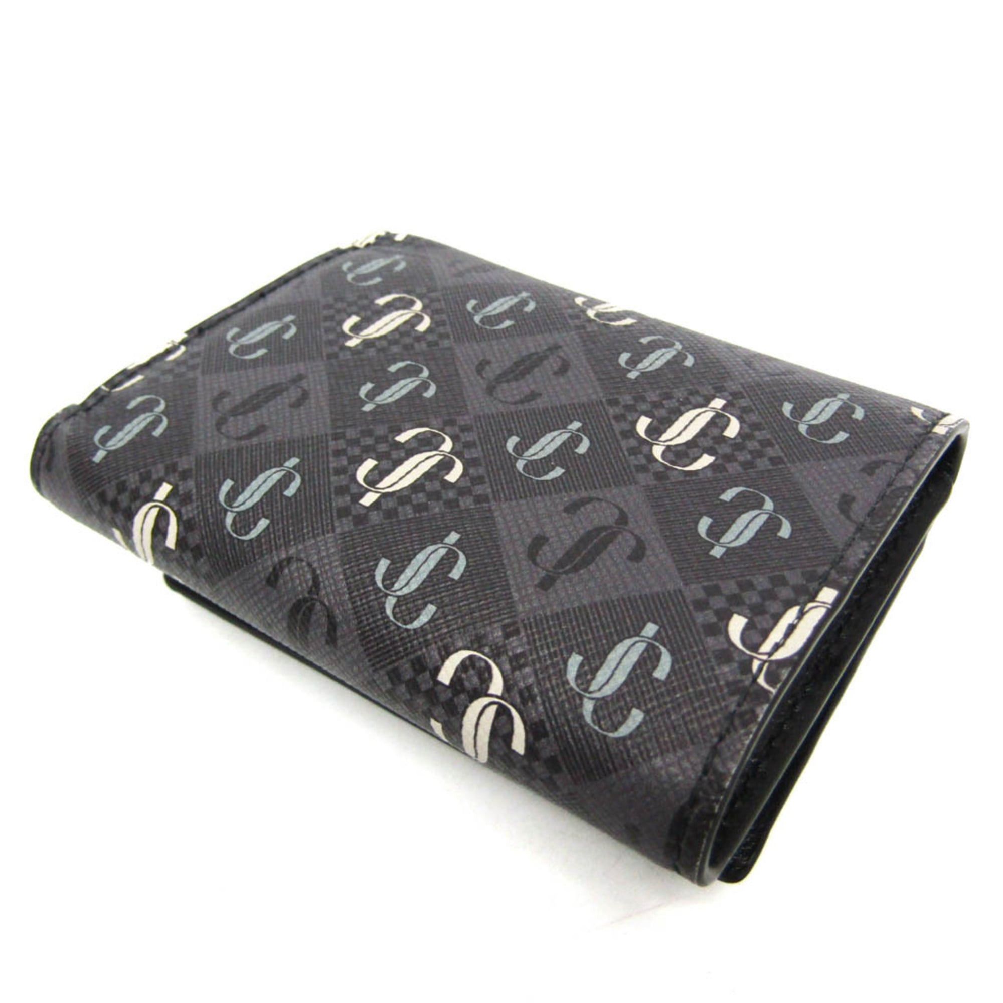 Jimmy Choo Jimmy Choo JAYDEN Women,Men PVC,Leather Wallet (tri-fold) Dark Gray Size ONE SIZE - 3 Thumbnail