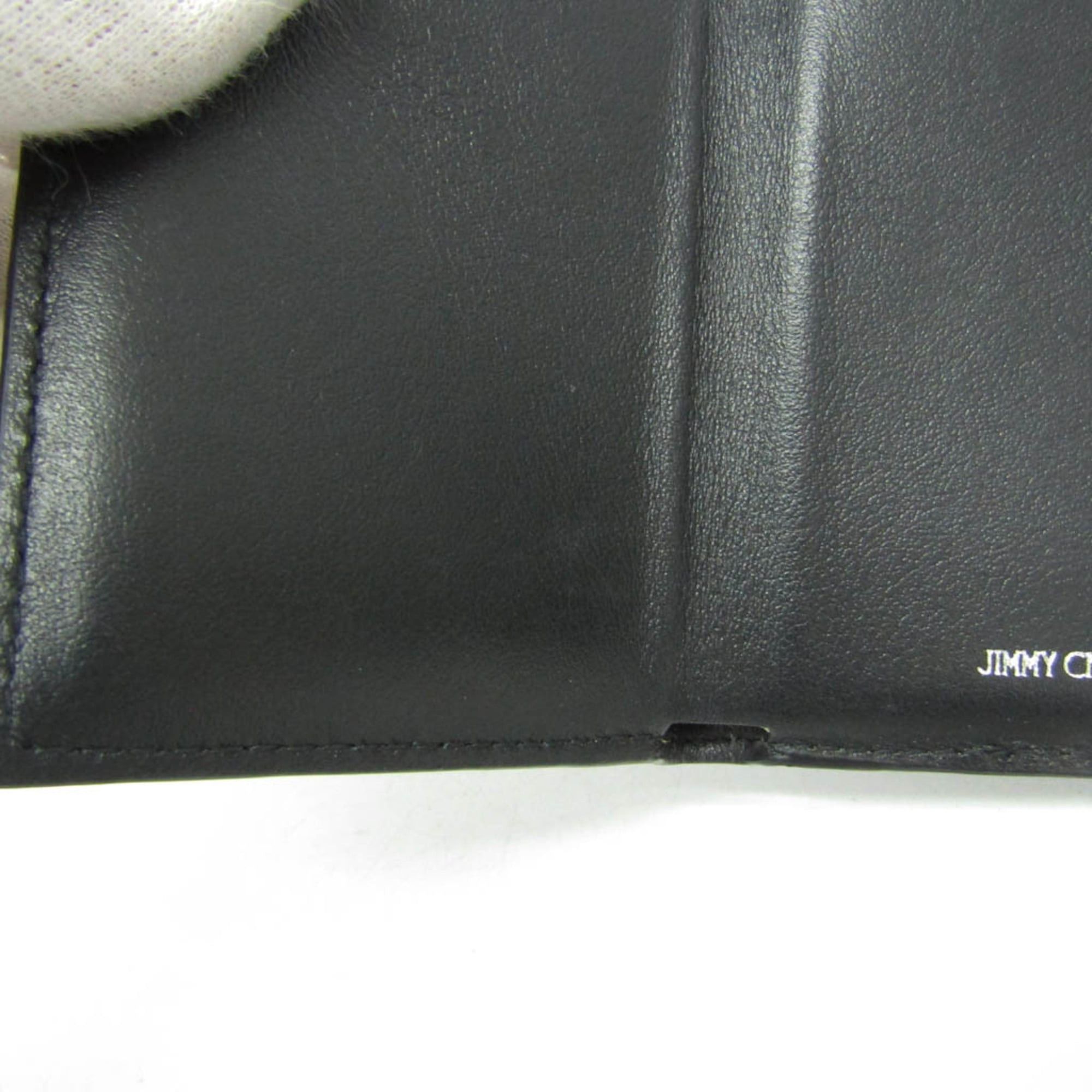 Jimmy Choo Jimmy Choo JAYDEN Women,Men PVC,Leather Wallet (tri-fold) Dark Gray Size ONE SIZE - 10 Thumbnail