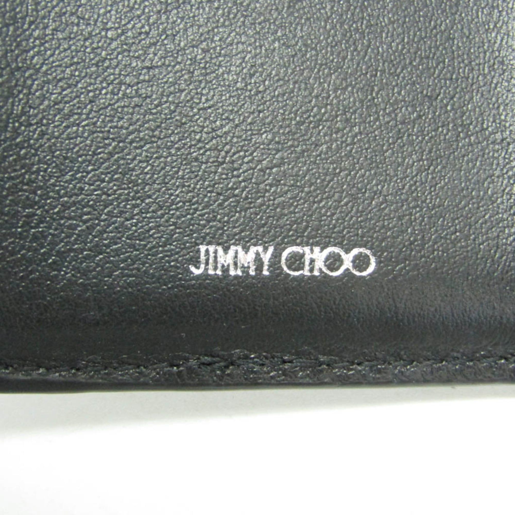 Jimmy Choo Jimmy Choo JAYDEN Women,Men PVC,Leather Wallet (tri-fold) Dark Gray Size ONE SIZE - 13 Thumbnail