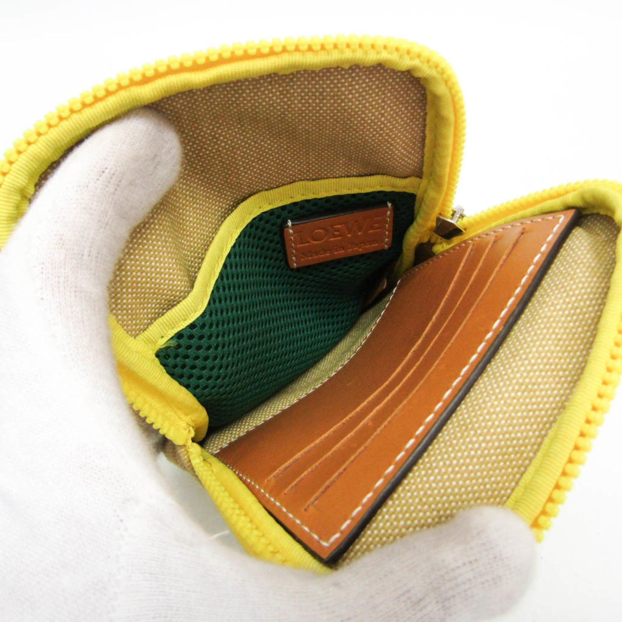 Loewe Loewe Eye Loewe Nature Men,Women Canvas Pouch Beige,Yellow Size ONE SIZE - 3 Thumbnail