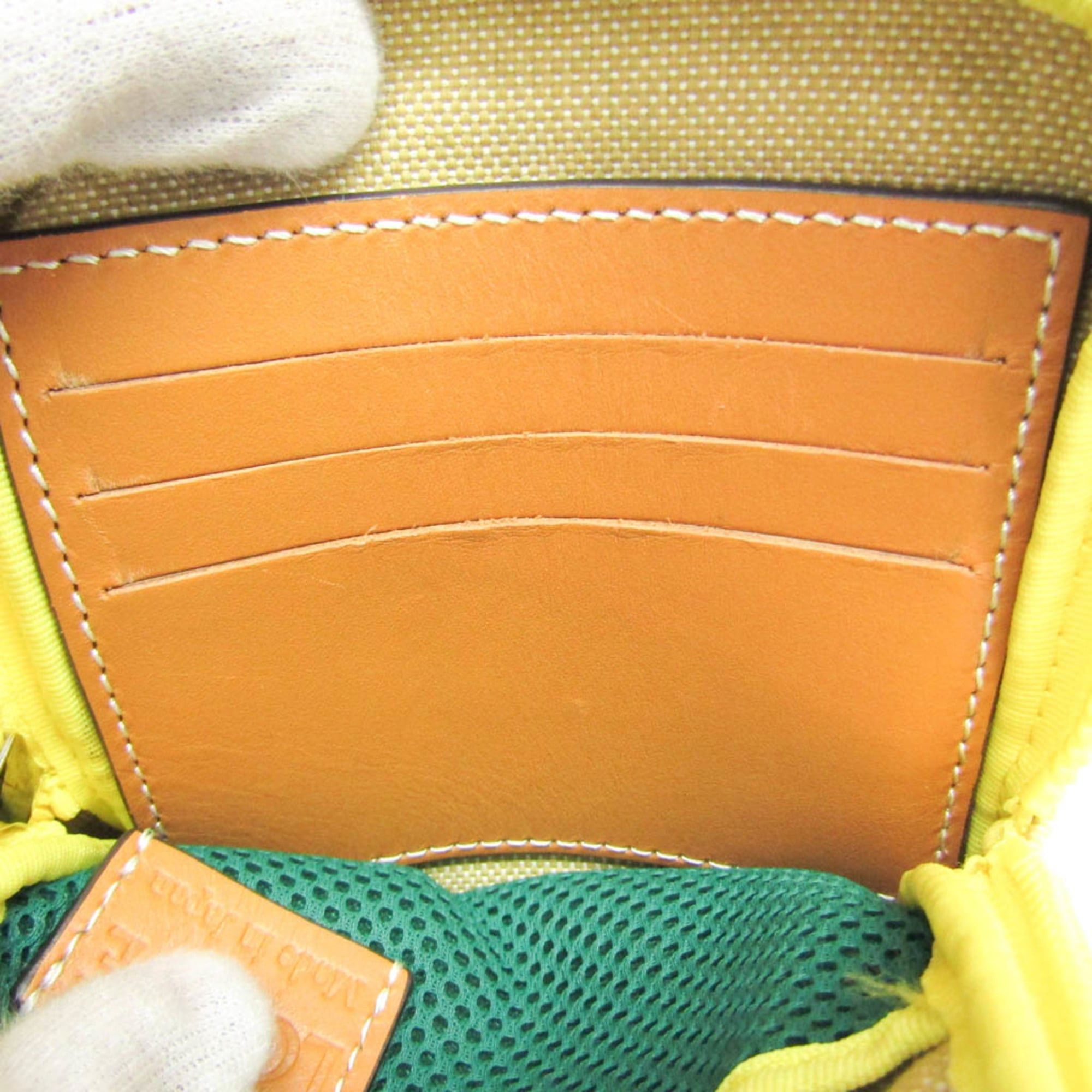 Loewe Loewe Eye Loewe Nature Men,Women Canvas Pouch Beige,Yellow Size ONE SIZE - 10 Thumbnail
