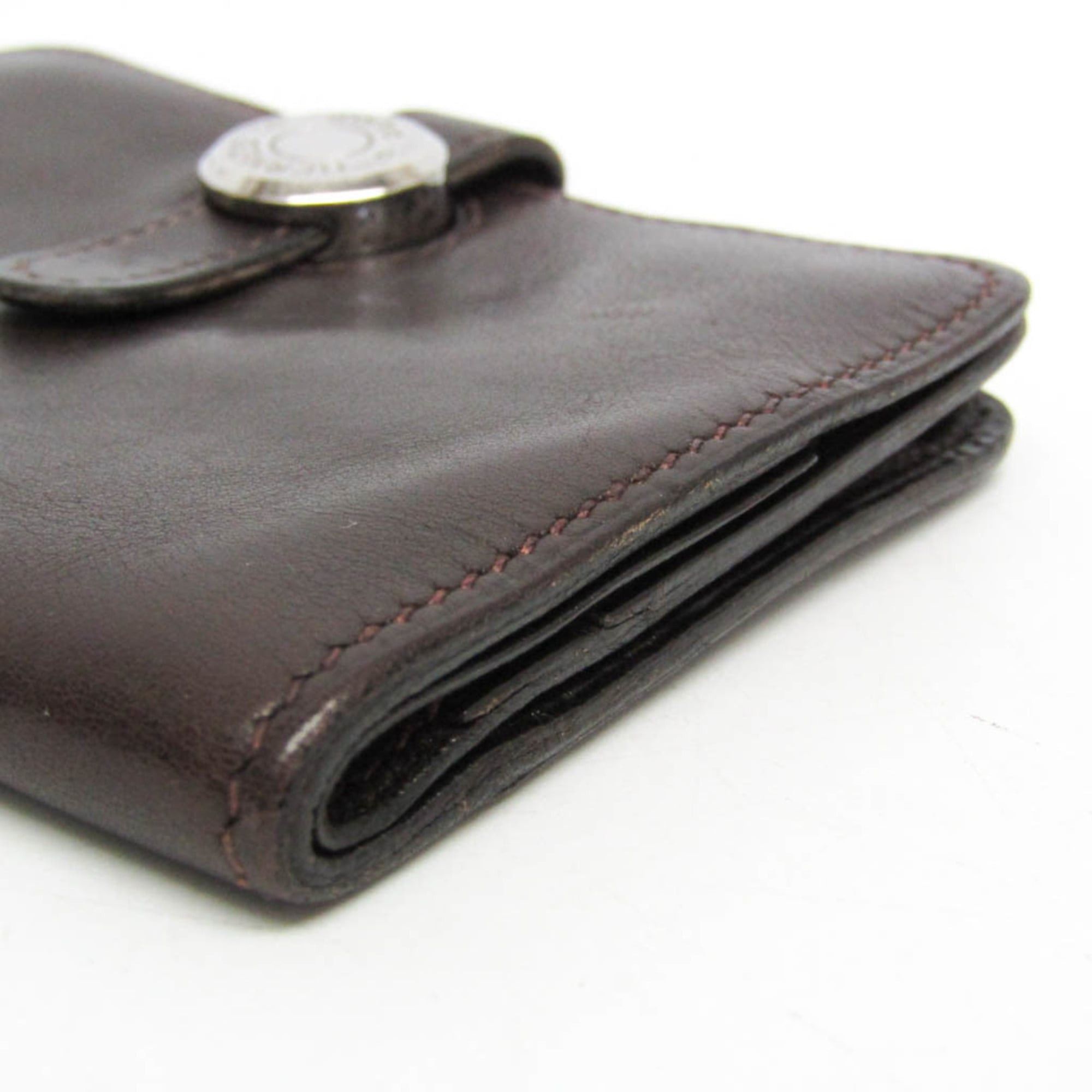 Hermes Hermes Dogon Swift Leather Card Case Dark Brown Size ONE SIZE - 8 Thumbnail