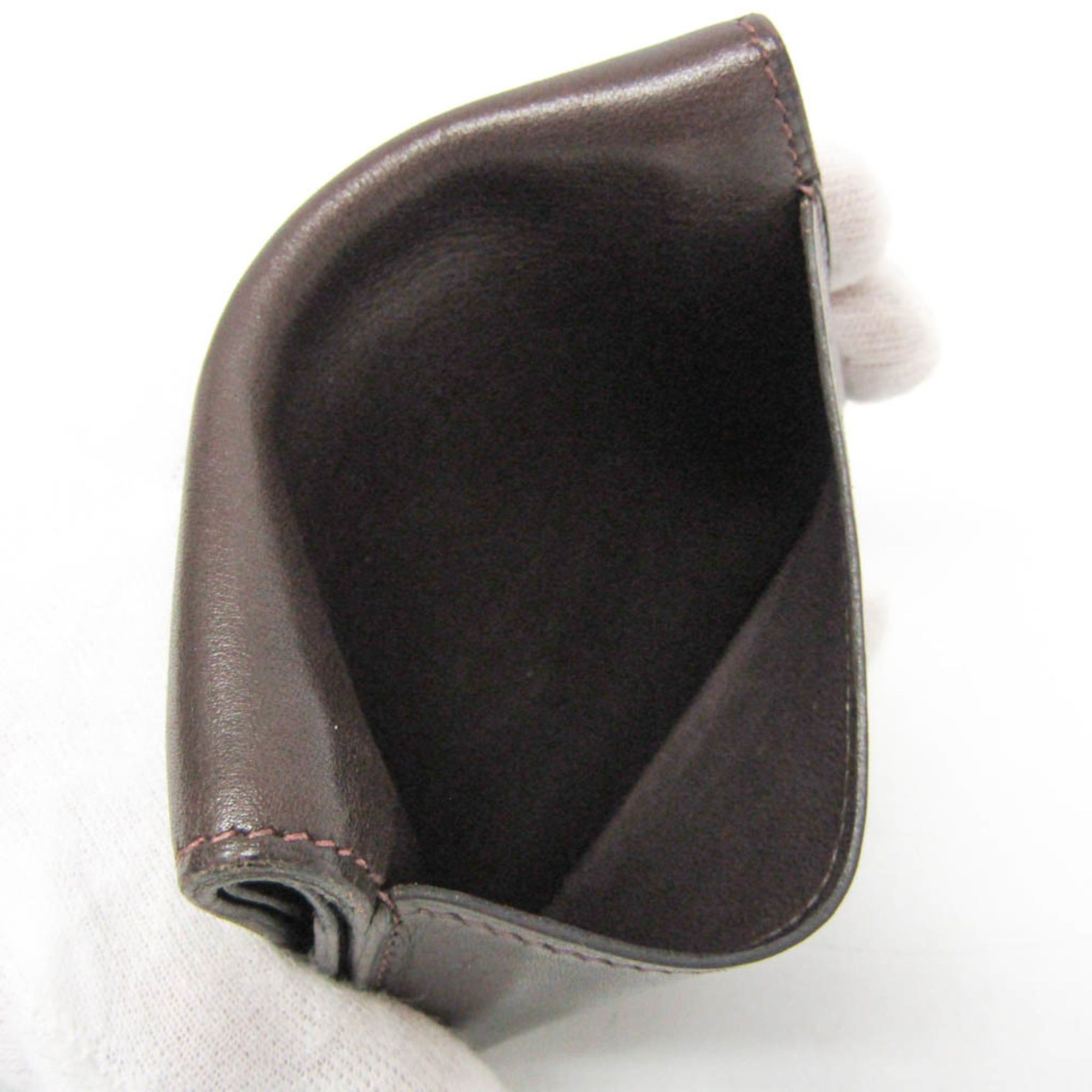 Hermes Hermes Dogon Swift Leather Card Case Dark Brown Size ONE SIZE - 10 Thumbnail