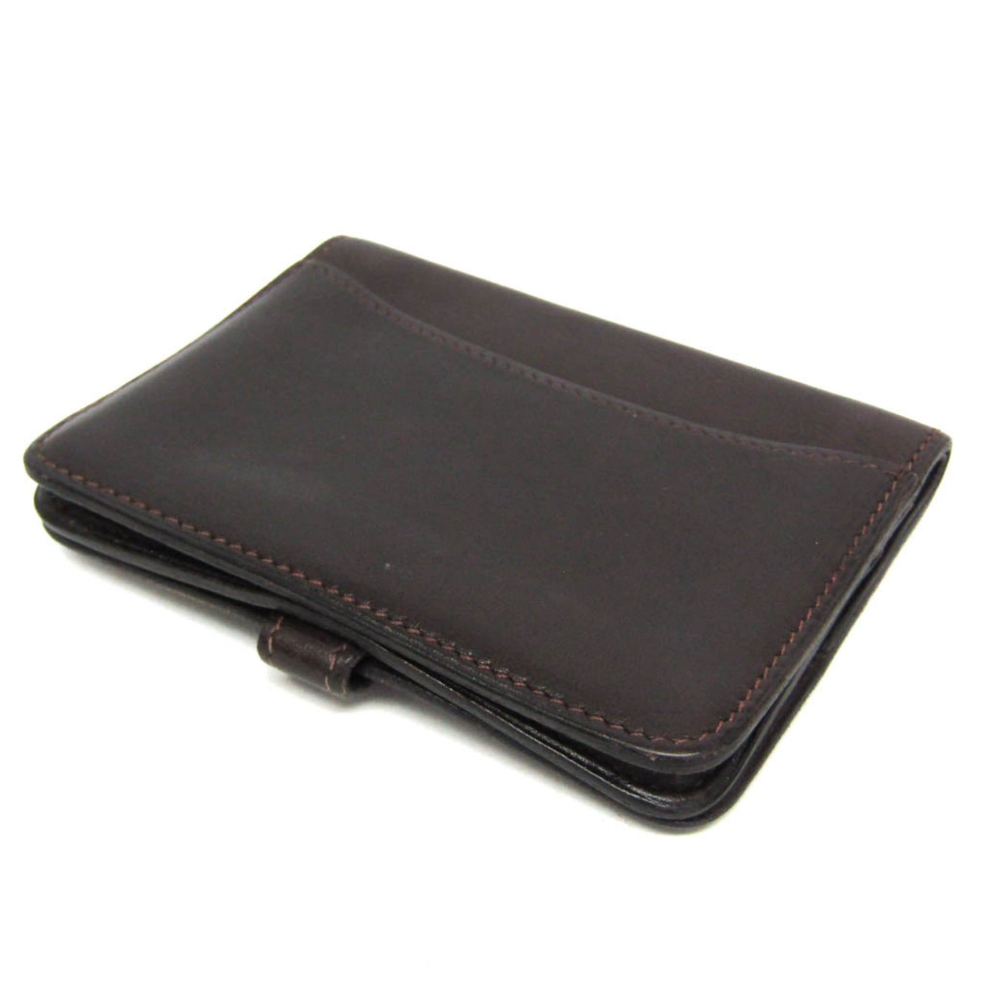 Hermes Hermes Dogon Swift Leather Card Case Dark Brown Size ONE SIZE - 2 Thumbnail