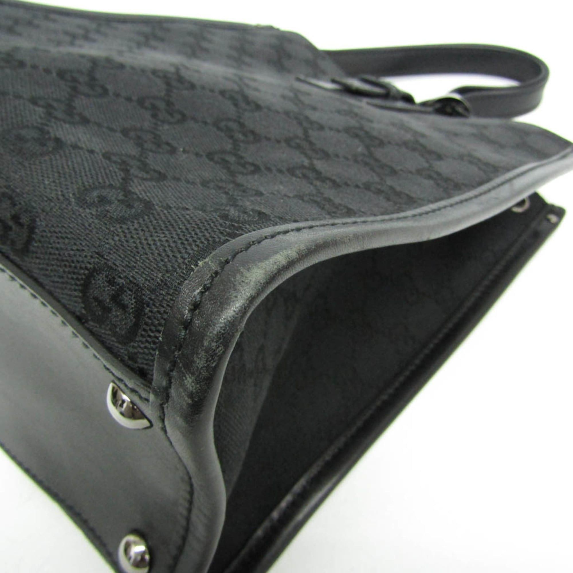 Gucci Gucci GG Canvas 110292 Women's GG Canvas Shoulder Bag Black Size ONE SIZE - 6 Thumbnail