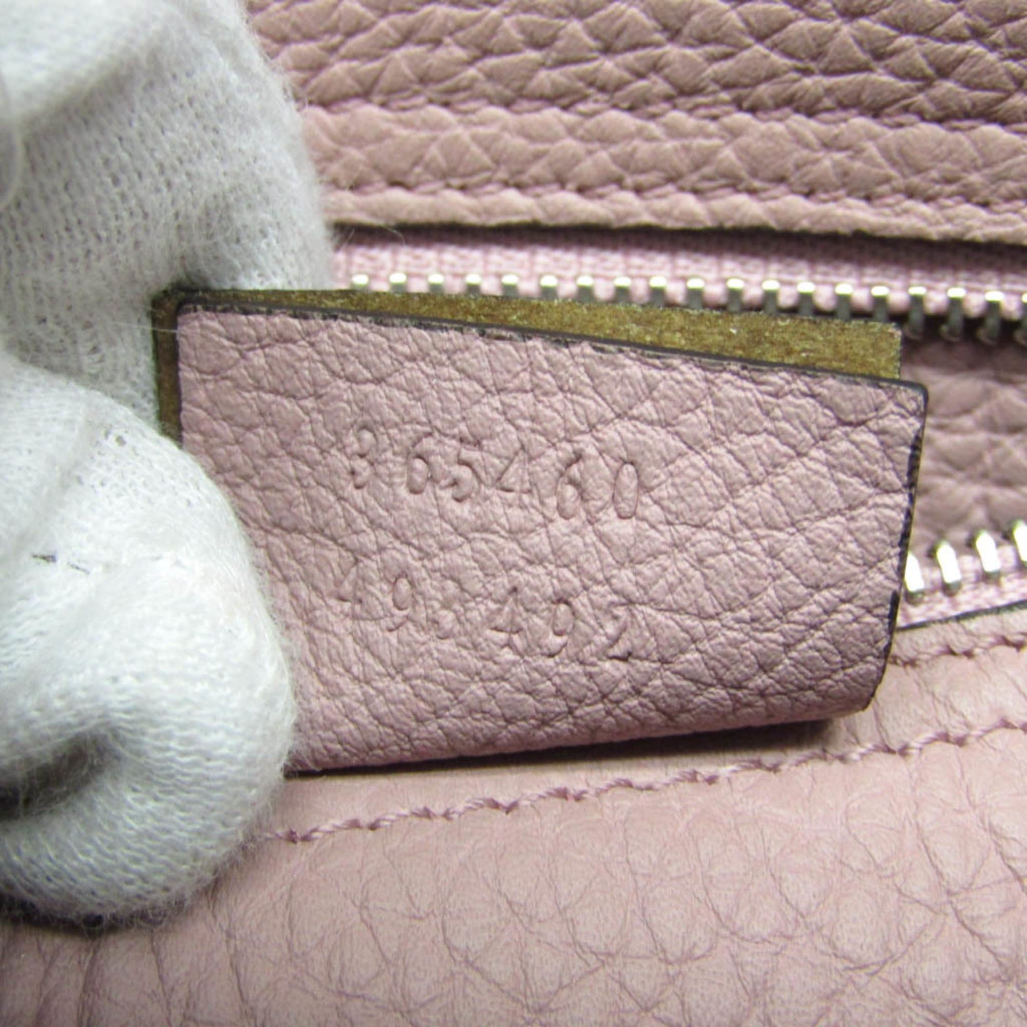 Gucci Gucci New Jackie 365460 Women's Leather Handbag,Shoulder Bag Dusty Pink Size ONE SIZE - 17 Thumbnail