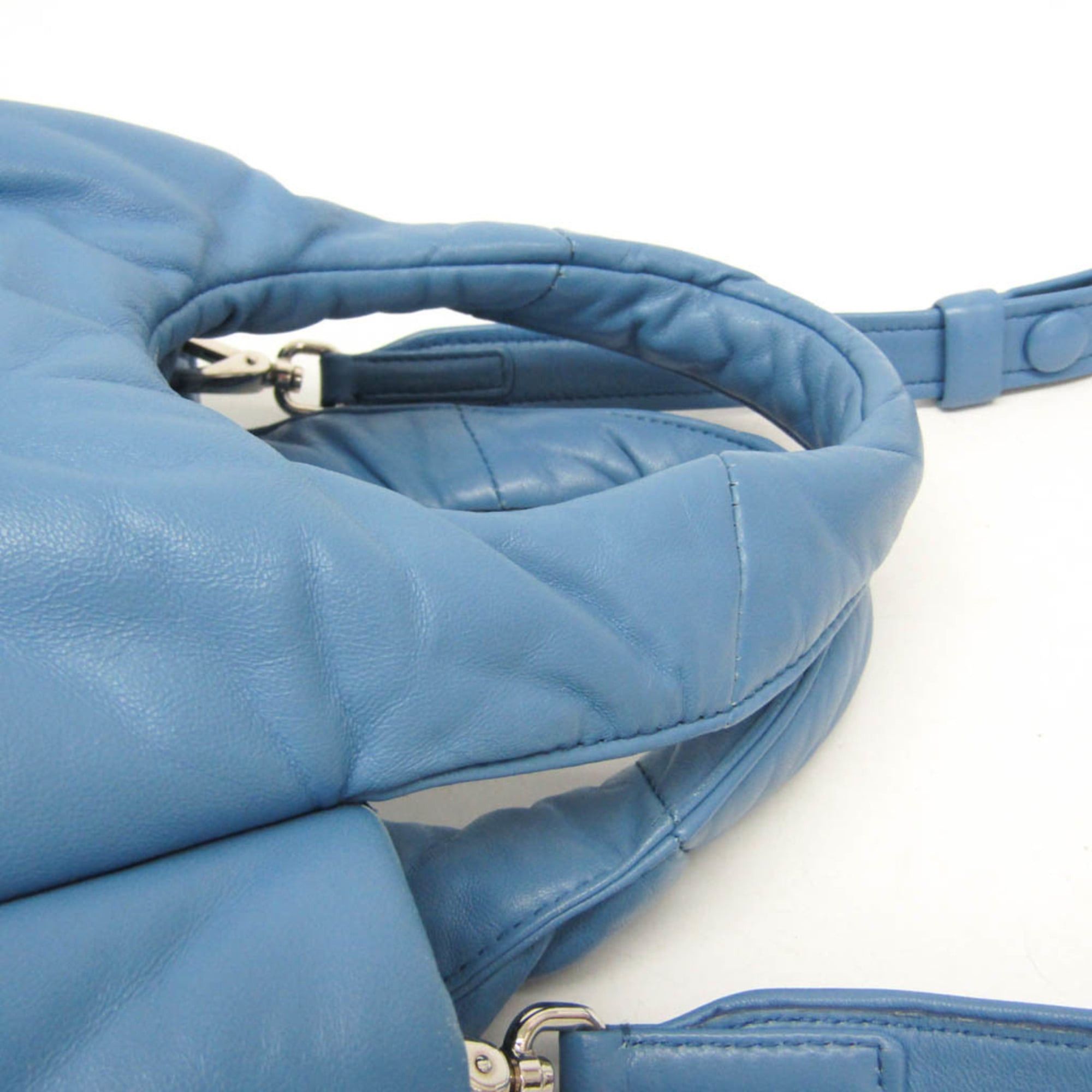 Prada Prada Padded 1BA359 Women's Nappa Leather Handbag,Shoulder Bag Blue Size ONE SIZE - 9 Thumbnail