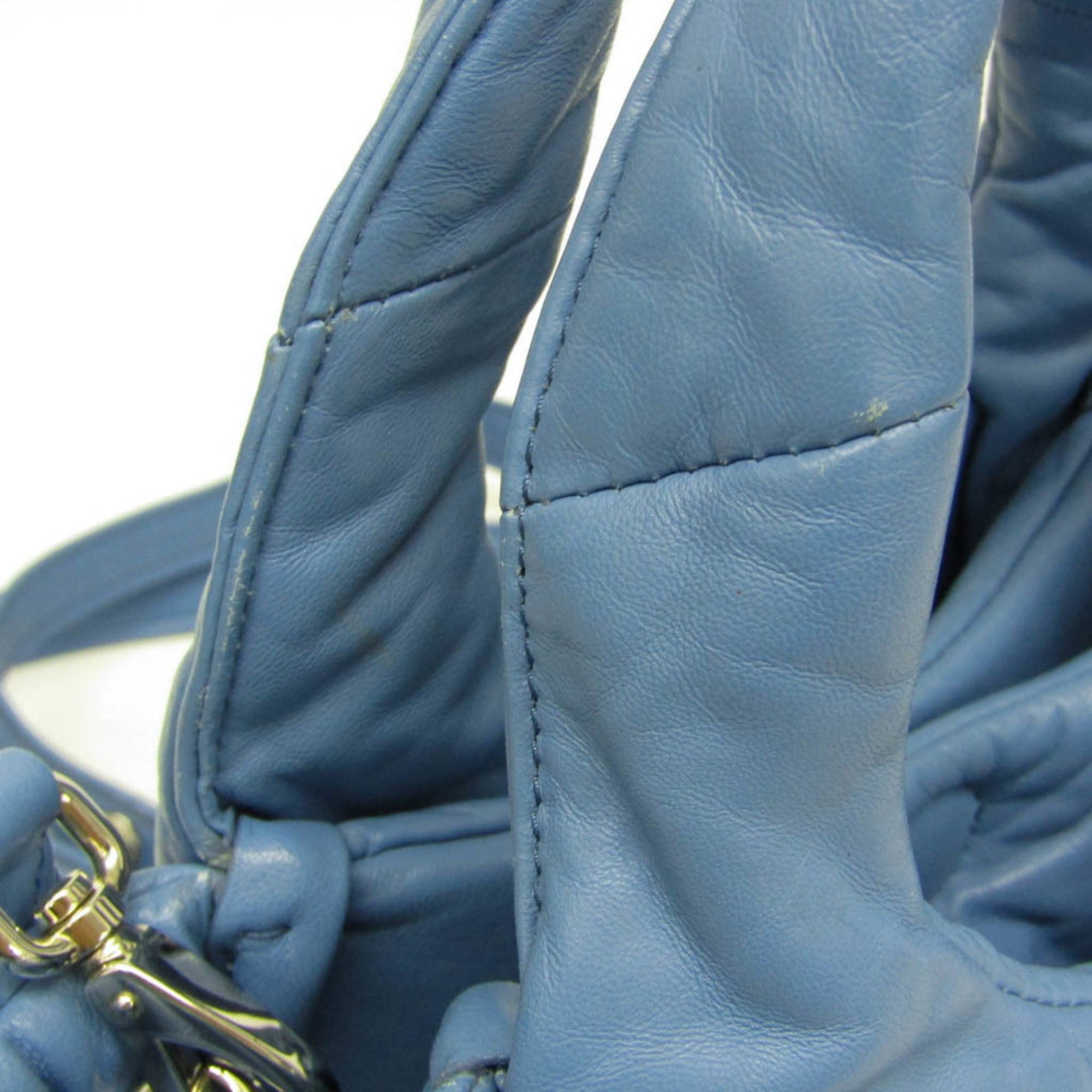 Prada Prada Padded 1BA359 Women's Nappa Leather Handbag,Shoulder Bag Blue Size ONE SIZE - 8 Thumbnail