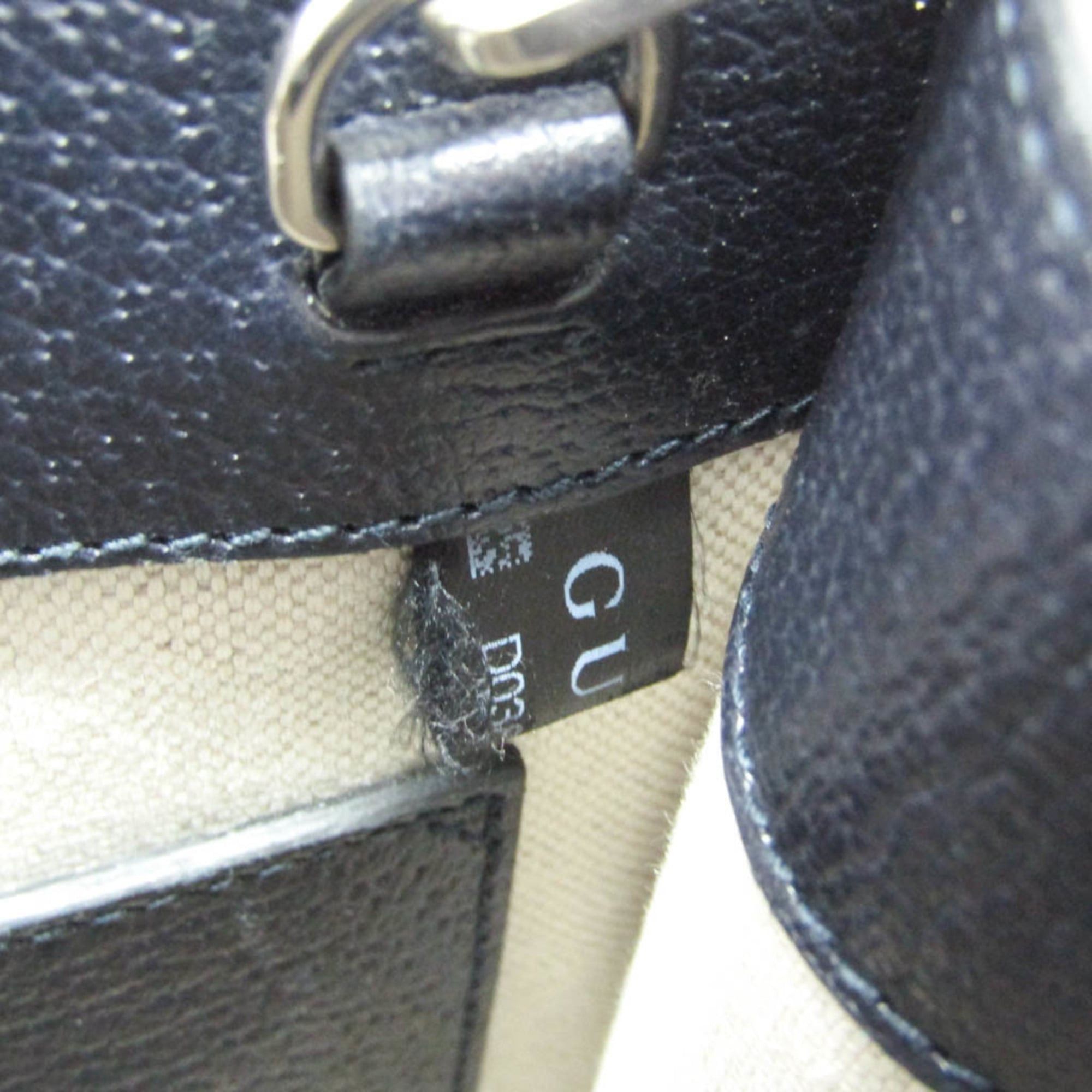 Gucci Gucci Interlocking G 671623 Women's Leather,GG Supreme Handbag,Shoulder Bag Beige,Navy Size ONE SIZE - 11 Thumbnail