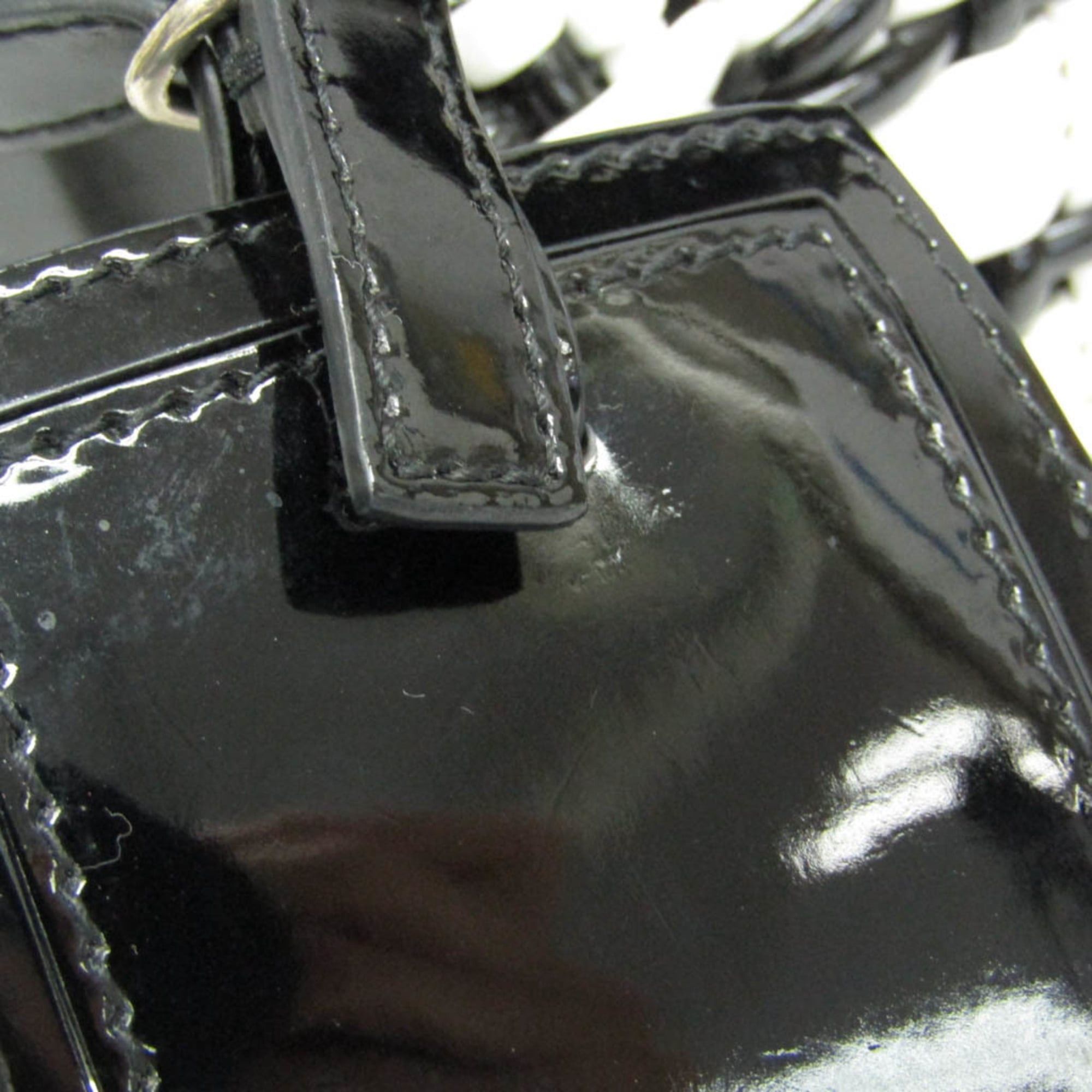 Balenciaga Balenciaga Bistro XXS 678028 Women's Leather Handbag,Shoulder Bag Black,White Size ONE SIZE - 11 Thumbnail