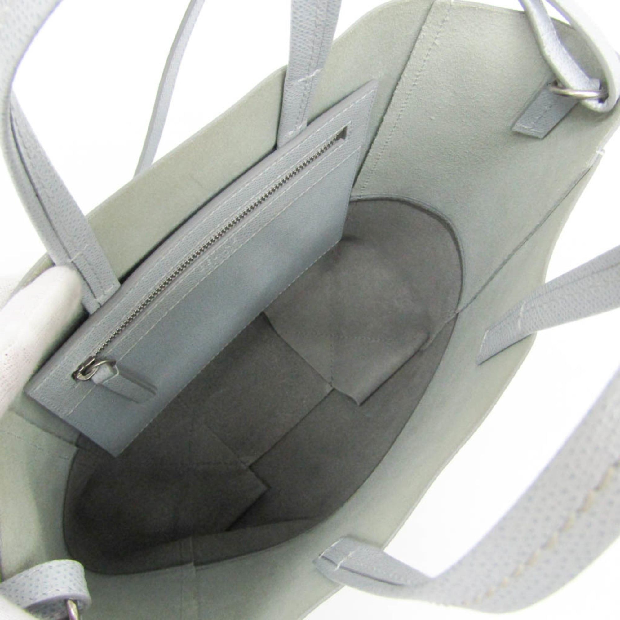Celine Celine Vertical Cabas Small Women's Leather Shoulder Bag,Tote Bag Gray,Light Blue Size ONE SIZE - 3 Thumbnail