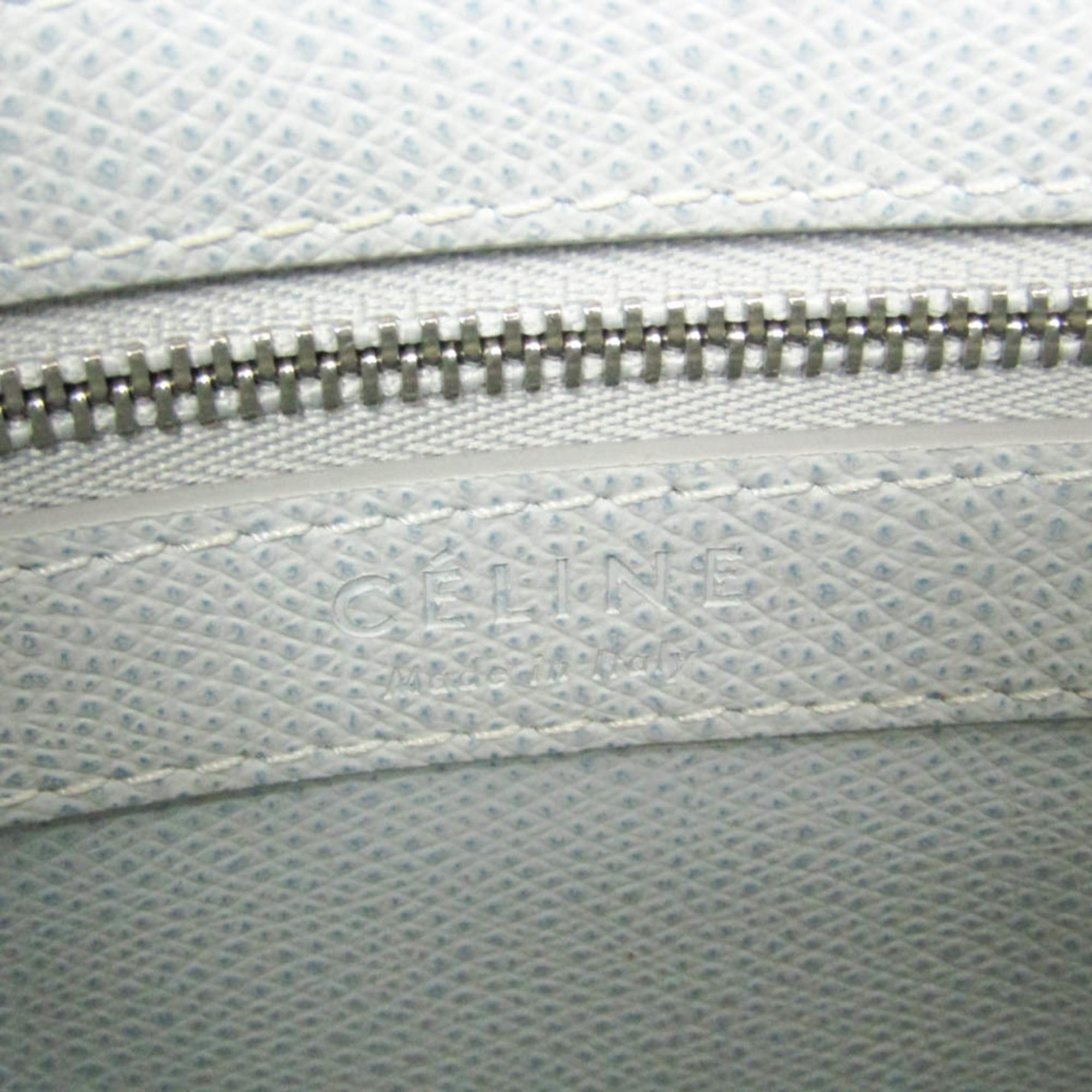 Celine Celine Vertical Cabas Small Women's Leather Shoulder Bag,Tote Bag Gray,Light Blue Size ONE SIZE - 15 Thumbnail