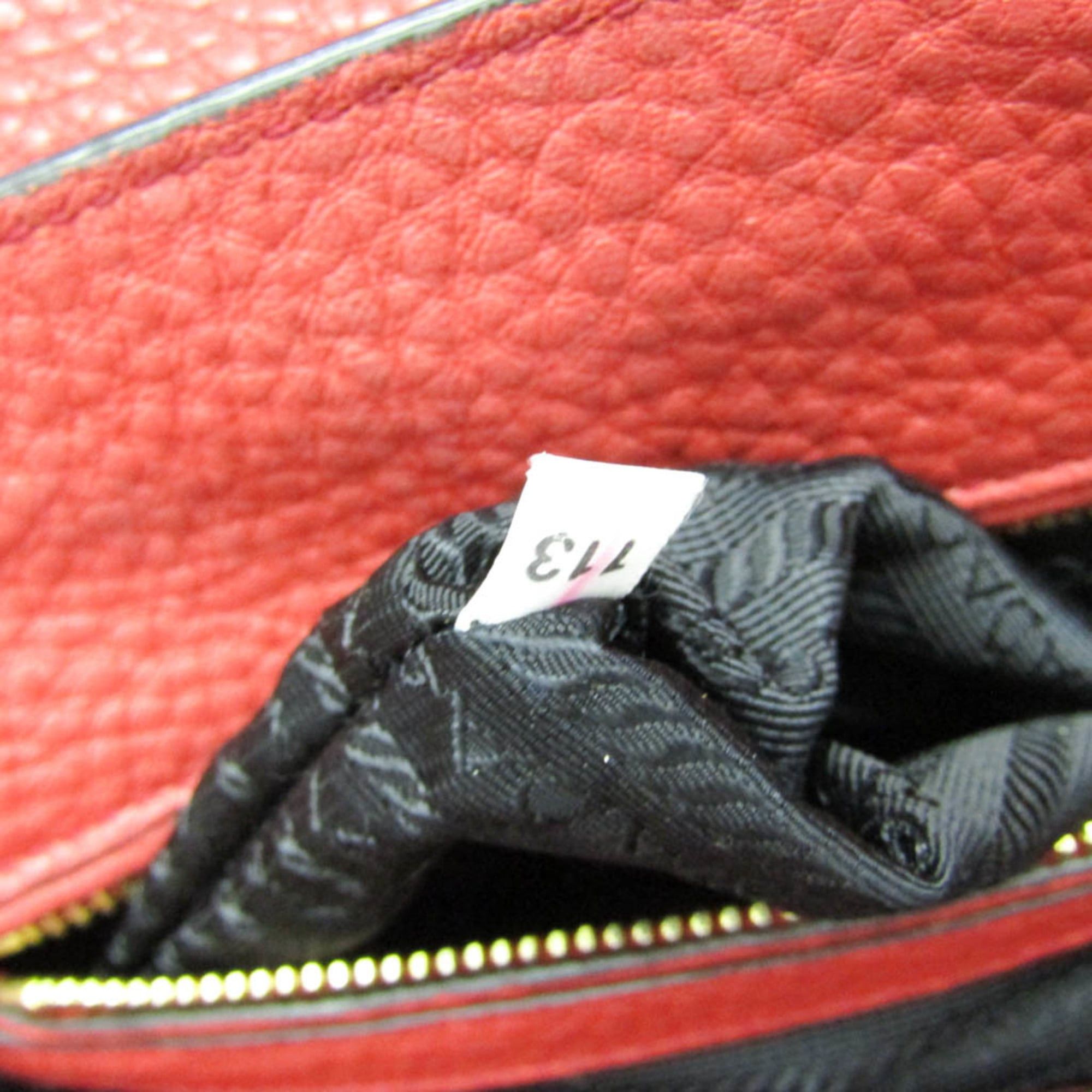 Prada Prada VIT DAINO BN2673 Women's Leather Handbag,Shoulder Bag Red Color Size ONE SIZE - 20 Thumbnail