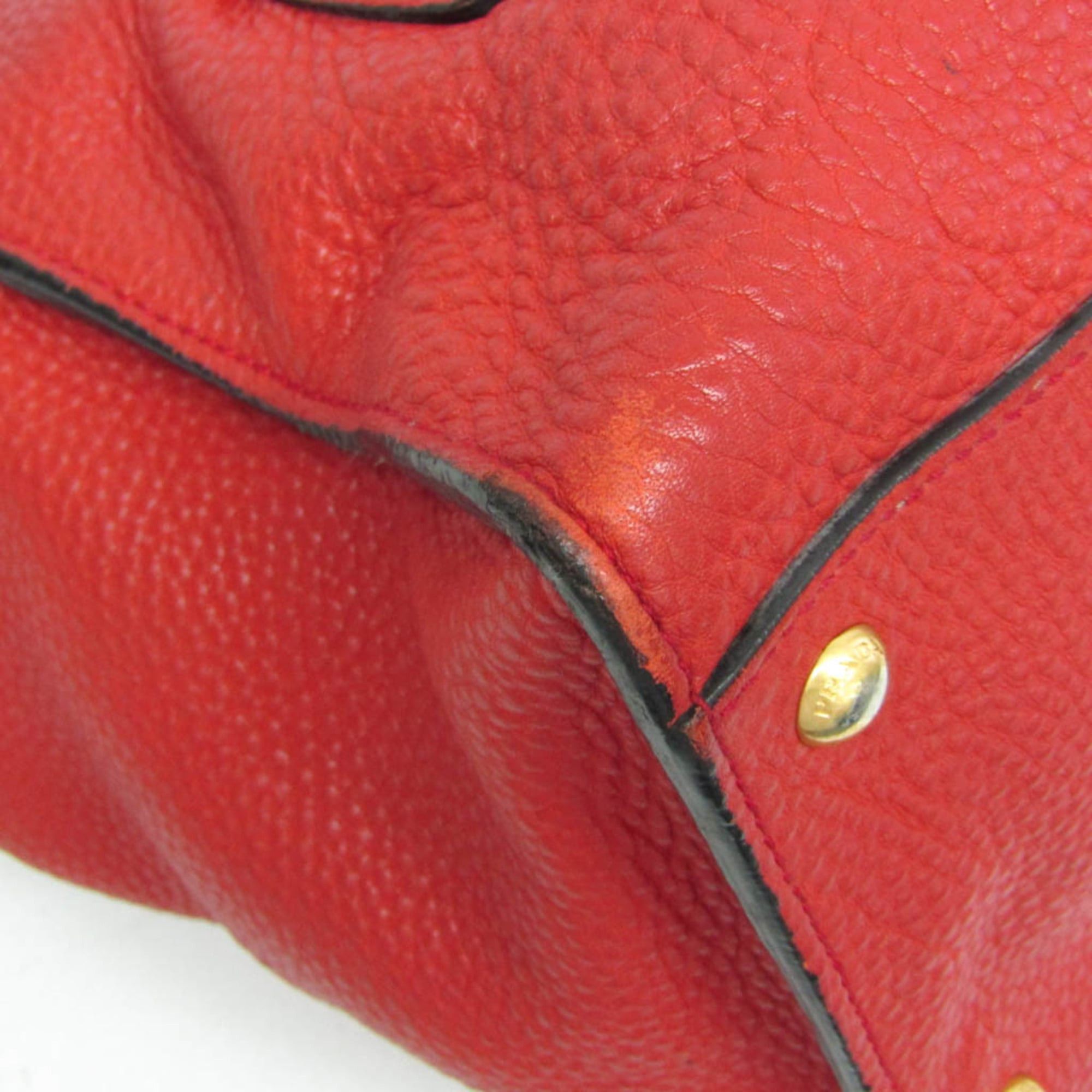 Prada Prada VIT DAINO BN2673 Women's Leather Handbag,Shoulder Bag Red Color Size ONE SIZE - 5 Thumbnail