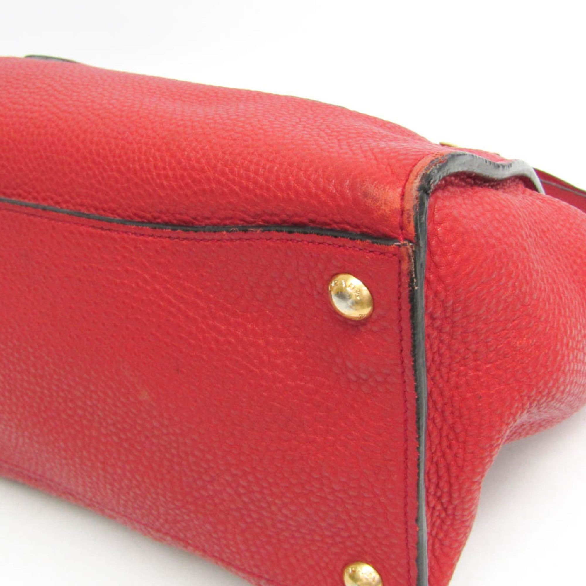 Prada Prada VIT DAINO BN2673 Women's Leather Handbag,Shoulder Bag Red Color Size ONE SIZE - 8 Thumbnail