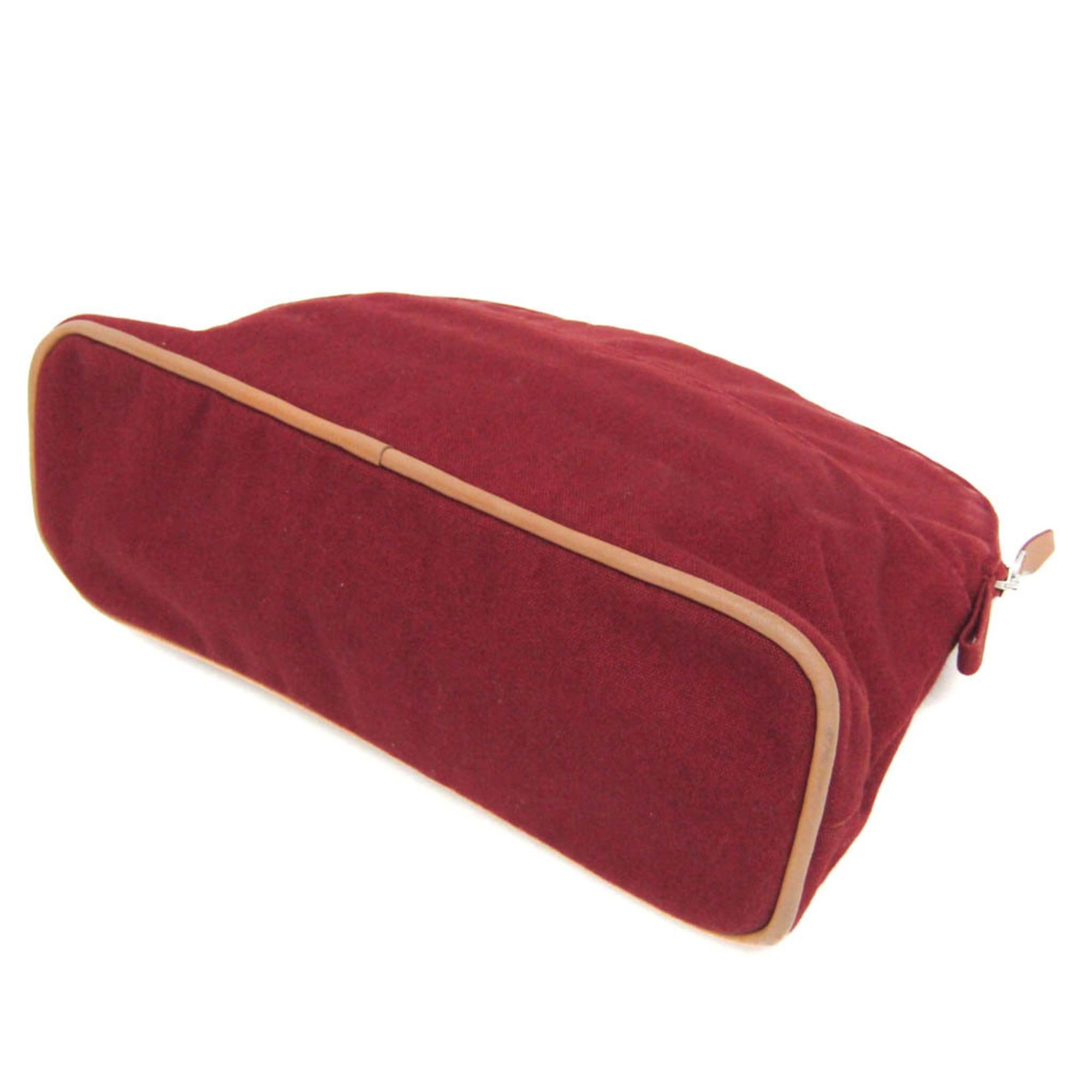 Hermes Hermes Bolide MM Women's Cotton,Leather Pouch Bordeaux,Brown Size ONE SIZE - 2 Thumbnail