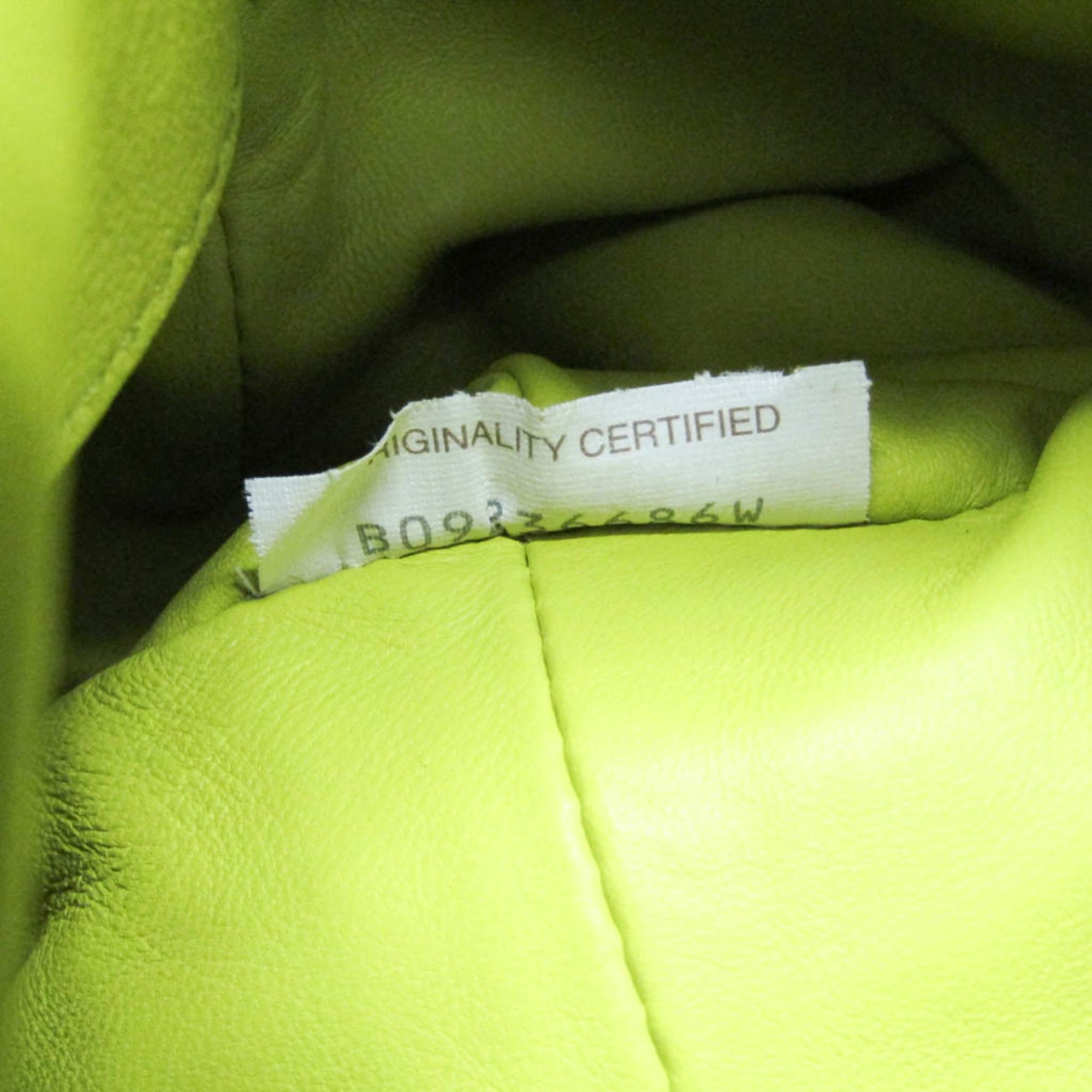 Bottega Veneta Bottega Veneta Intrecciato Fold 642637 Women,Men Leather Shoulder Bag Yellow Size ONE SIZE - 14 Thumbnail