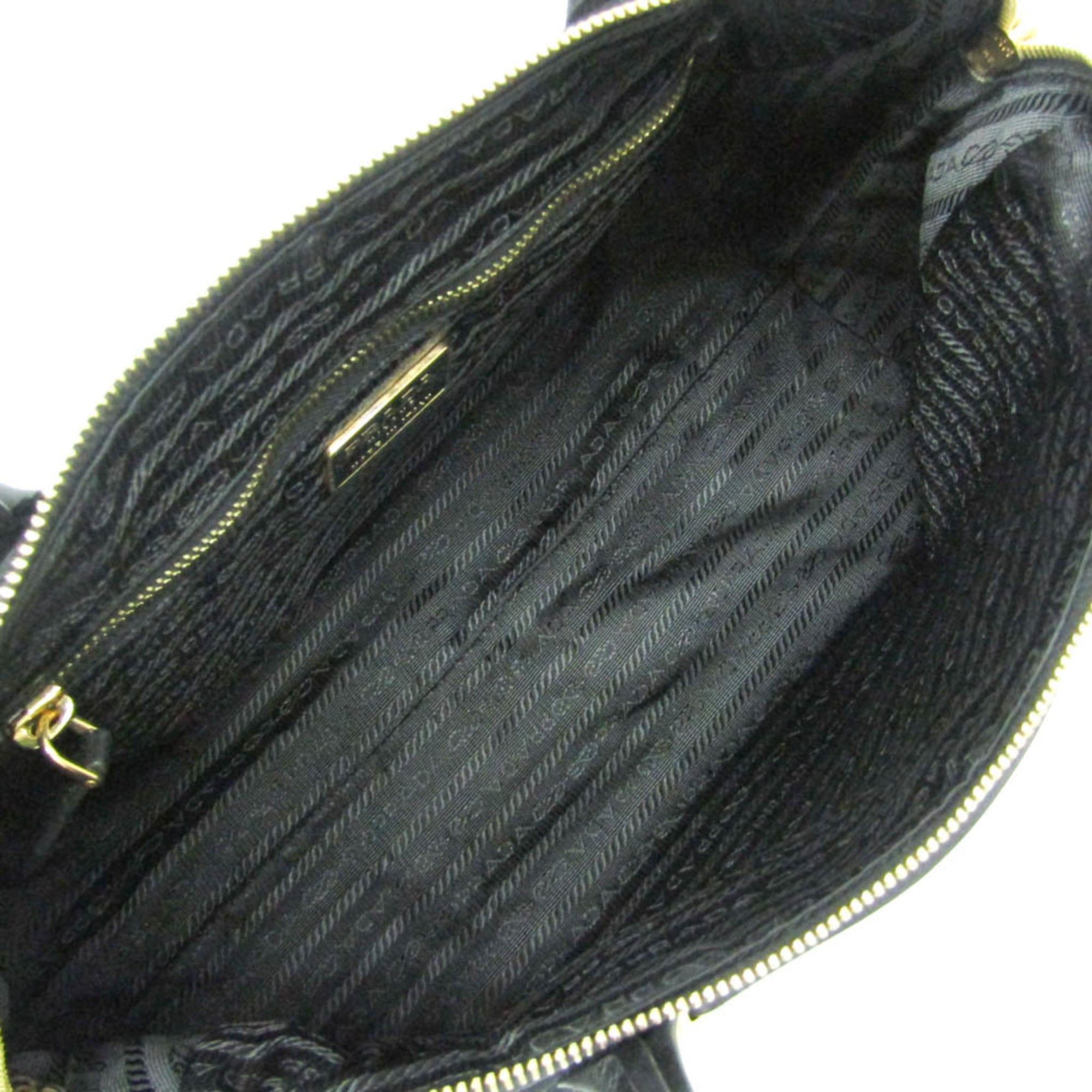 Prada Prada TESSUTO BL0627 Women's Nylon,Leather Handbag,Shoulder Bag Black Size ONE SIZE - 4 Thumbnail
