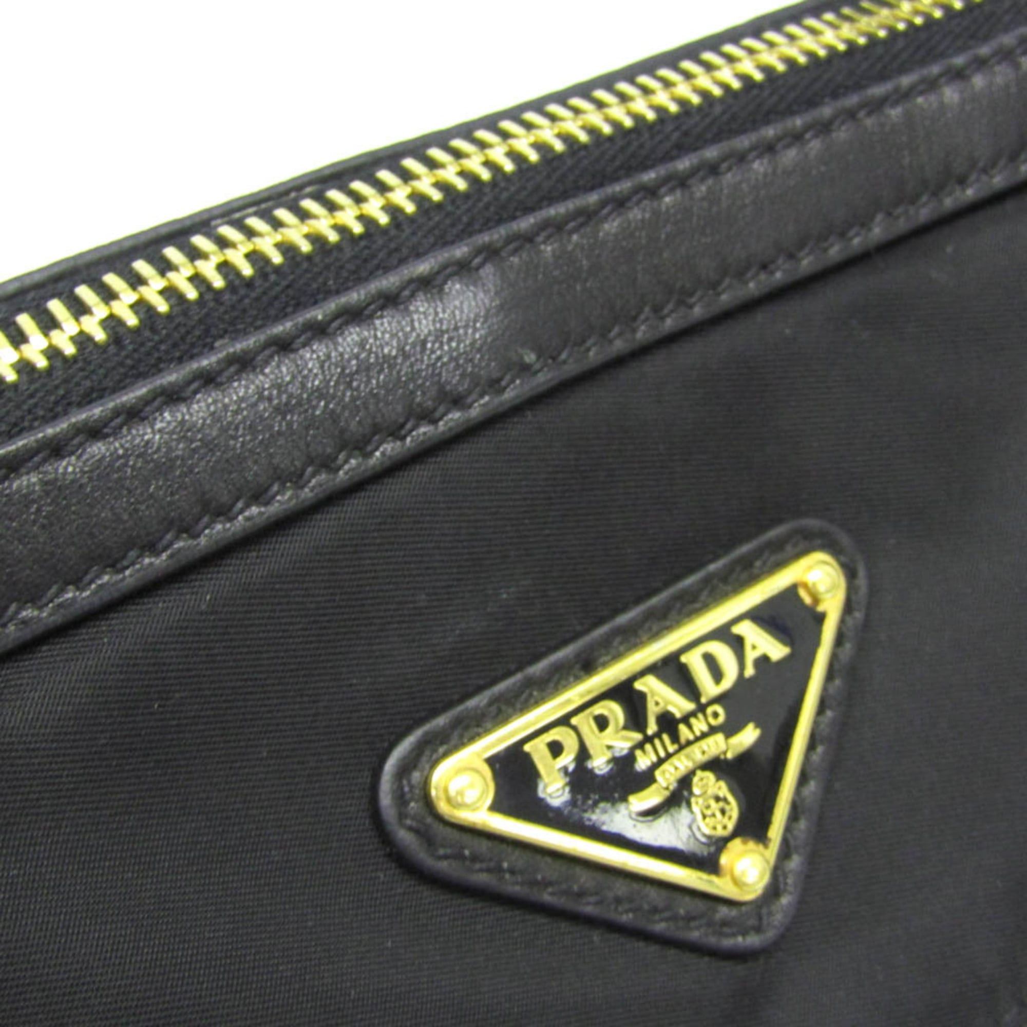 Prada Prada TESSUTO BL0627 Women's Nylon,Leather Handbag,Shoulder Bag Black Size ONE SIZE - 11 Thumbnail