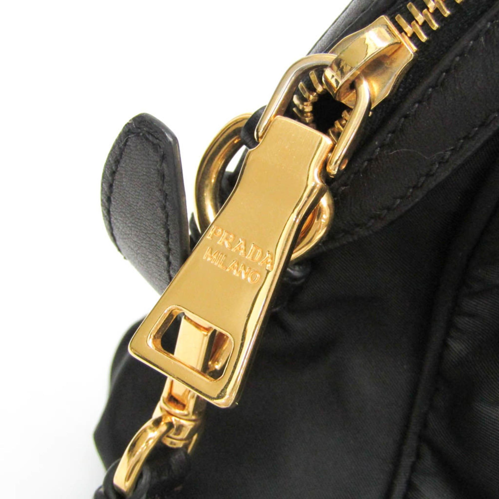 Prada Prada TESSUTO BL0627 Women's Nylon,Leather Handbag,Shoulder Bag Black Size ONE SIZE - 12 Thumbnail
