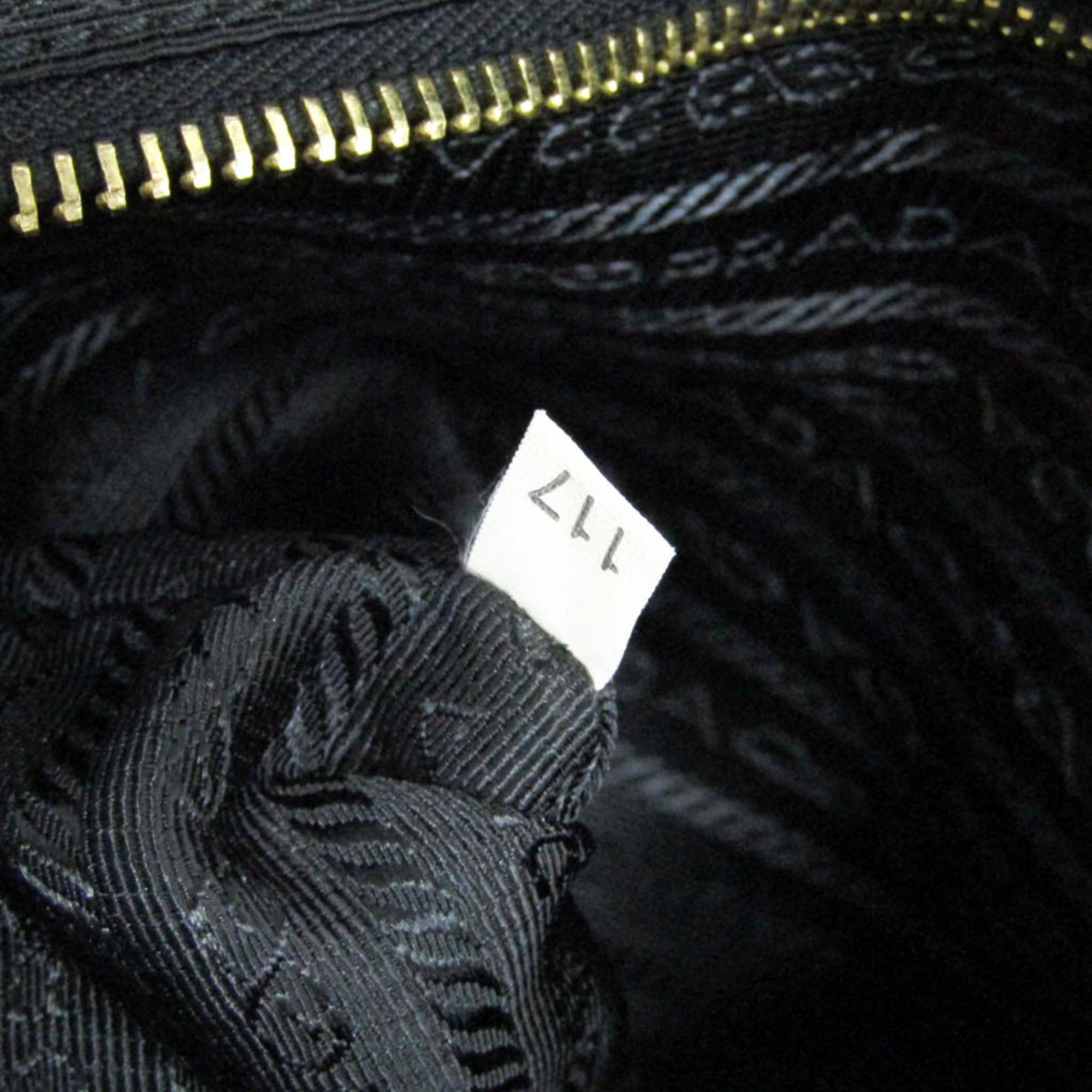 Prada Prada TESSUTO BL0627 Women's Nylon,Leather Handbag,Shoulder Bag Black Size ONE SIZE - 16 Thumbnail