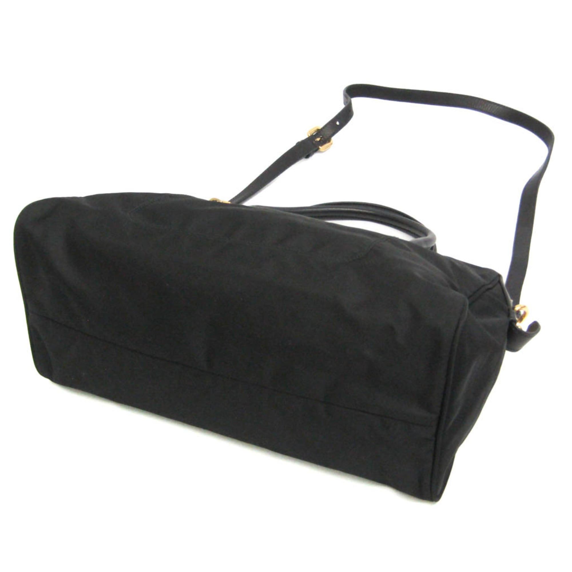 Prada Prada TESSUTO BL0627 Women's Nylon,Leather Handbag,Shoulder Bag Black Size ONE SIZE - 3 Thumbnail