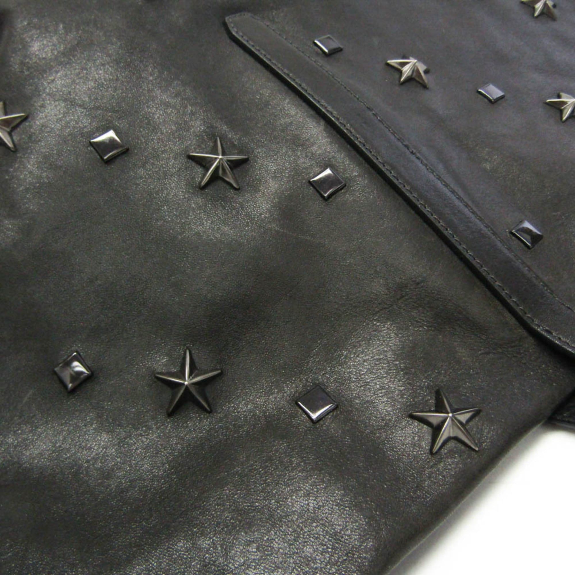 Jimmy Choo Jimmy Choo Pimlico Men,Women Leather Studded Tote Bag Black Size ONE SIZE - 10 Thumbnail