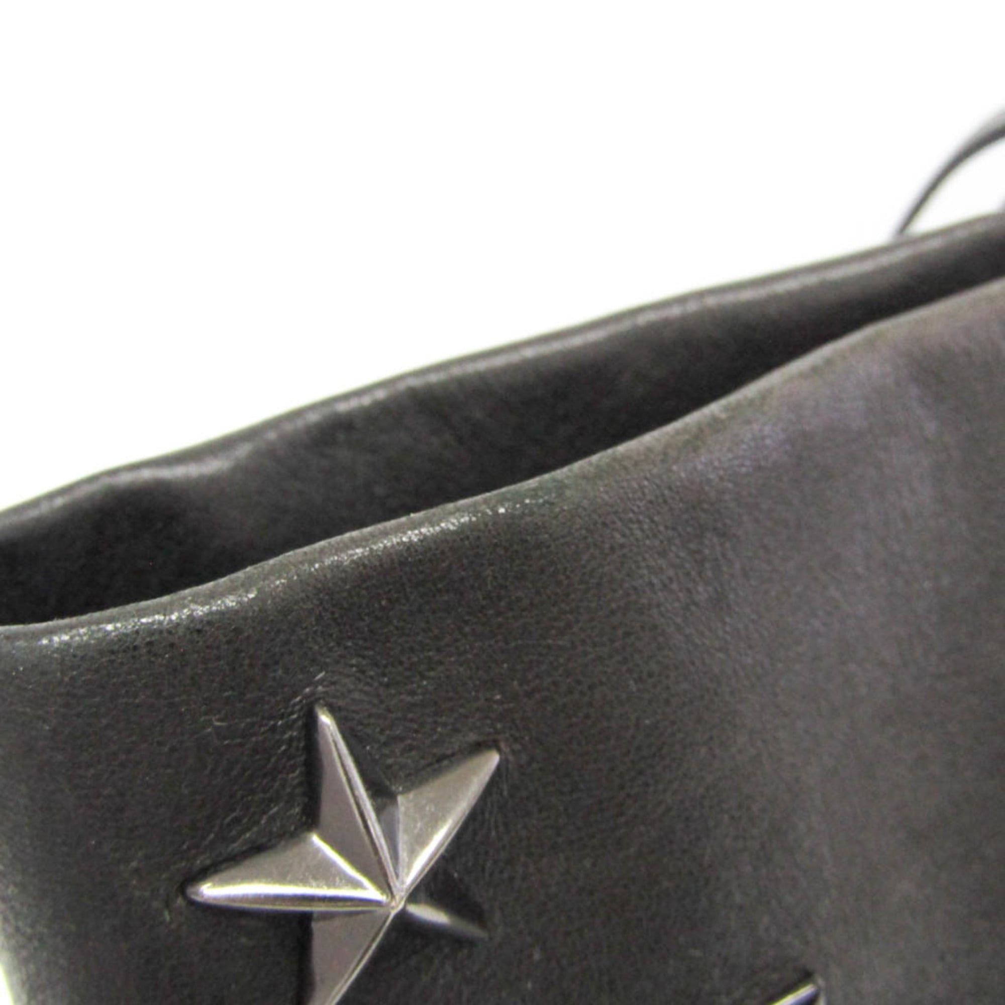 Jimmy Choo Jimmy Choo Pimlico Men,Women Leather Studded Tote Bag Black Size ONE SIZE - 7 Thumbnail