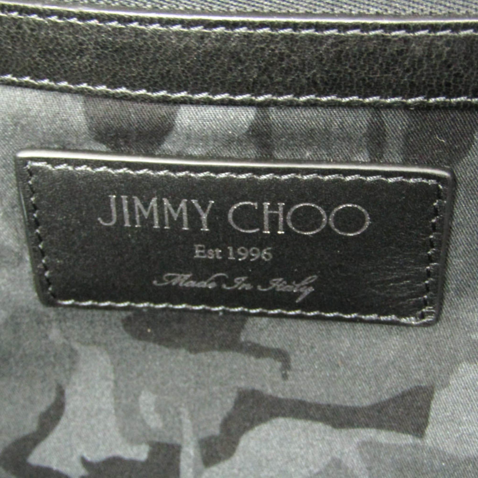Jimmy Choo Jimmy Choo Pimlico Men,Women Leather Studded Tote Bag Black Size ONE SIZE - 14 Thumbnail