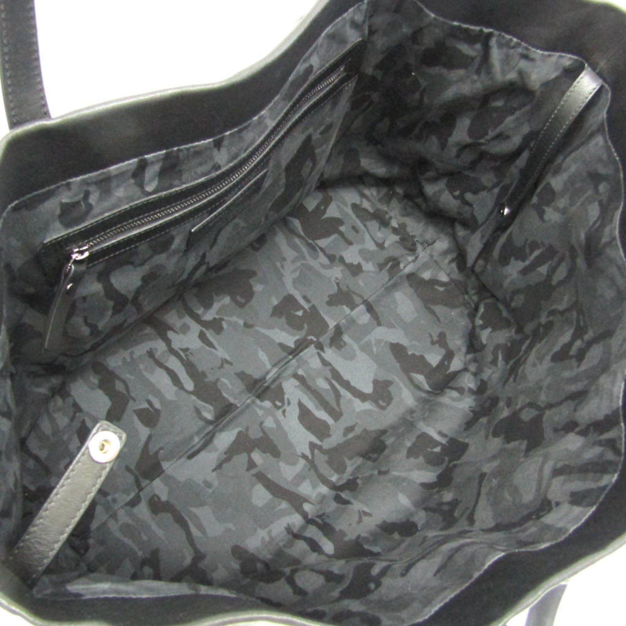Jimmy Choo Jimmy Choo Pimlico Men,Women Leather Studded Tote Bag Black Size ONE SIZE - 3 Thumbnail