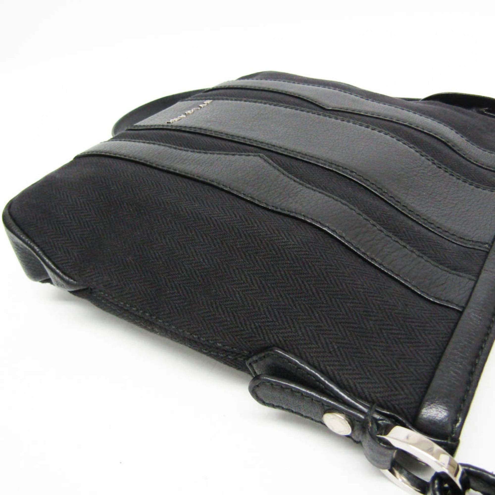 Bvlgari Bvlgari B.zero1 Women's Leather,Canvas Shoulder Bag Black Size ONE SIZE - 7 Thumbnail