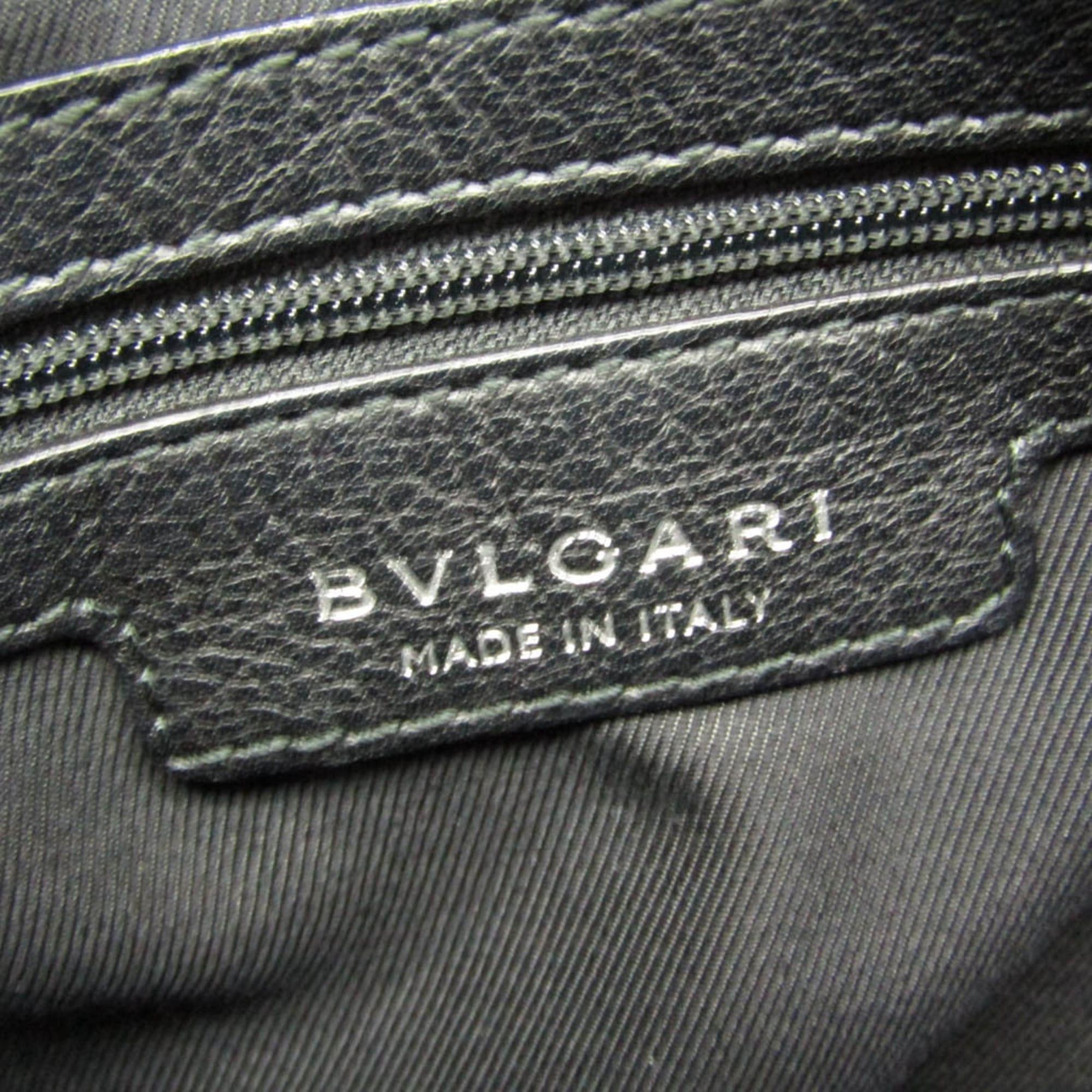 Bvlgari Bvlgari B.zero1 Women's Leather,Canvas Shoulder Bag Black Size ONE SIZE - 12 Thumbnail