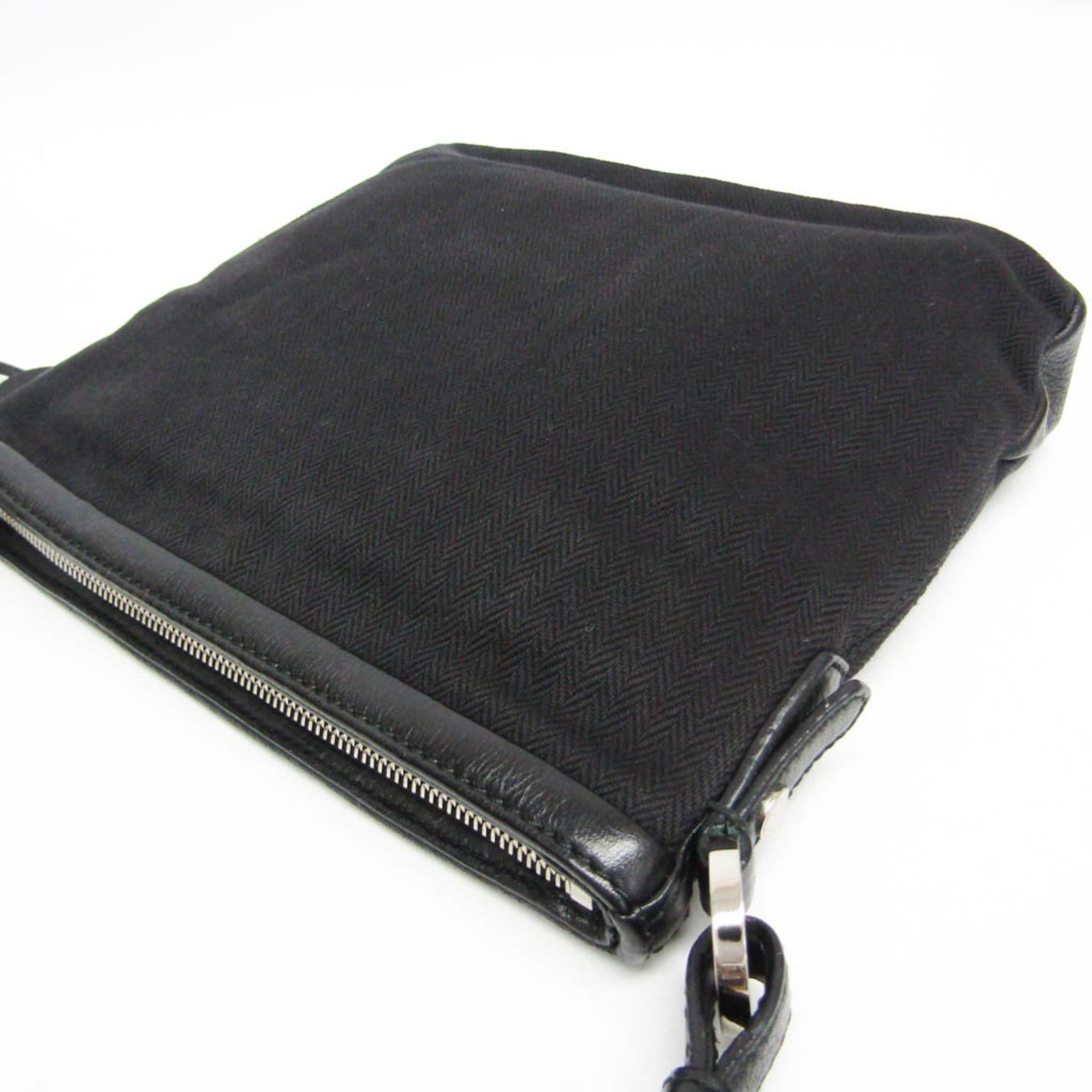 Bvlgari Bvlgari B.zero1 Women's Leather,Canvas Shoulder Bag Black Size ONE SIZE - 5 Thumbnail