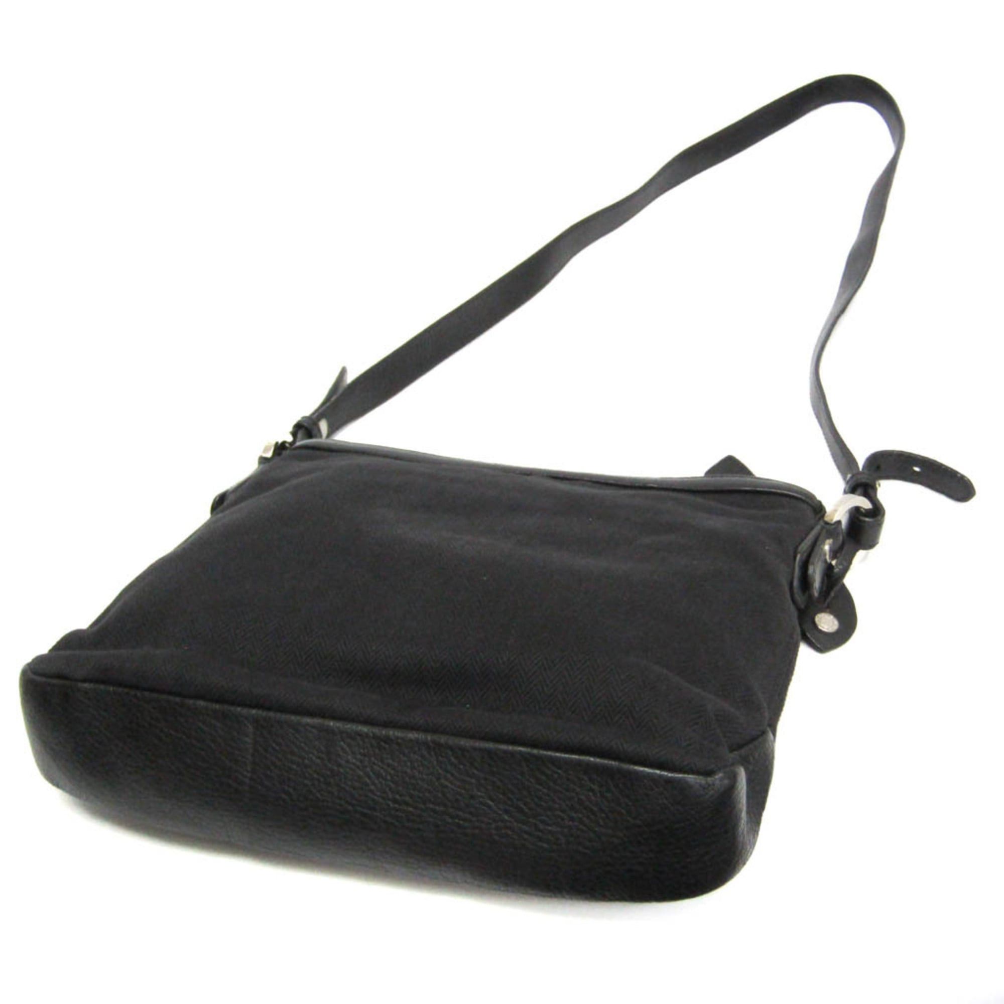 Bvlgari Bvlgari B.zero1 Women's Leather,Canvas Shoulder Bag Black Size ONE SIZE - 2 Thumbnail
