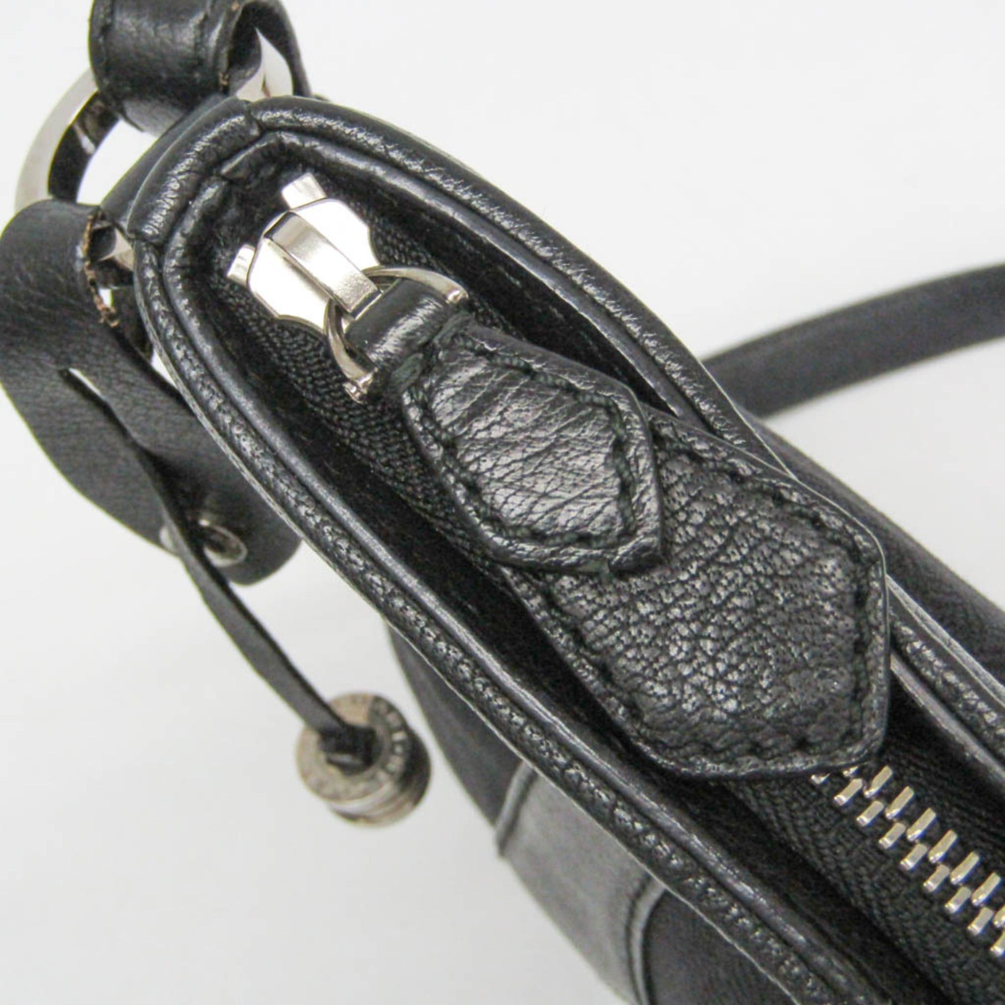 Bvlgari Bvlgari B.zero1 Women's Leather,Canvas Shoulder Bag Black Size ONE SIZE - 10 Thumbnail