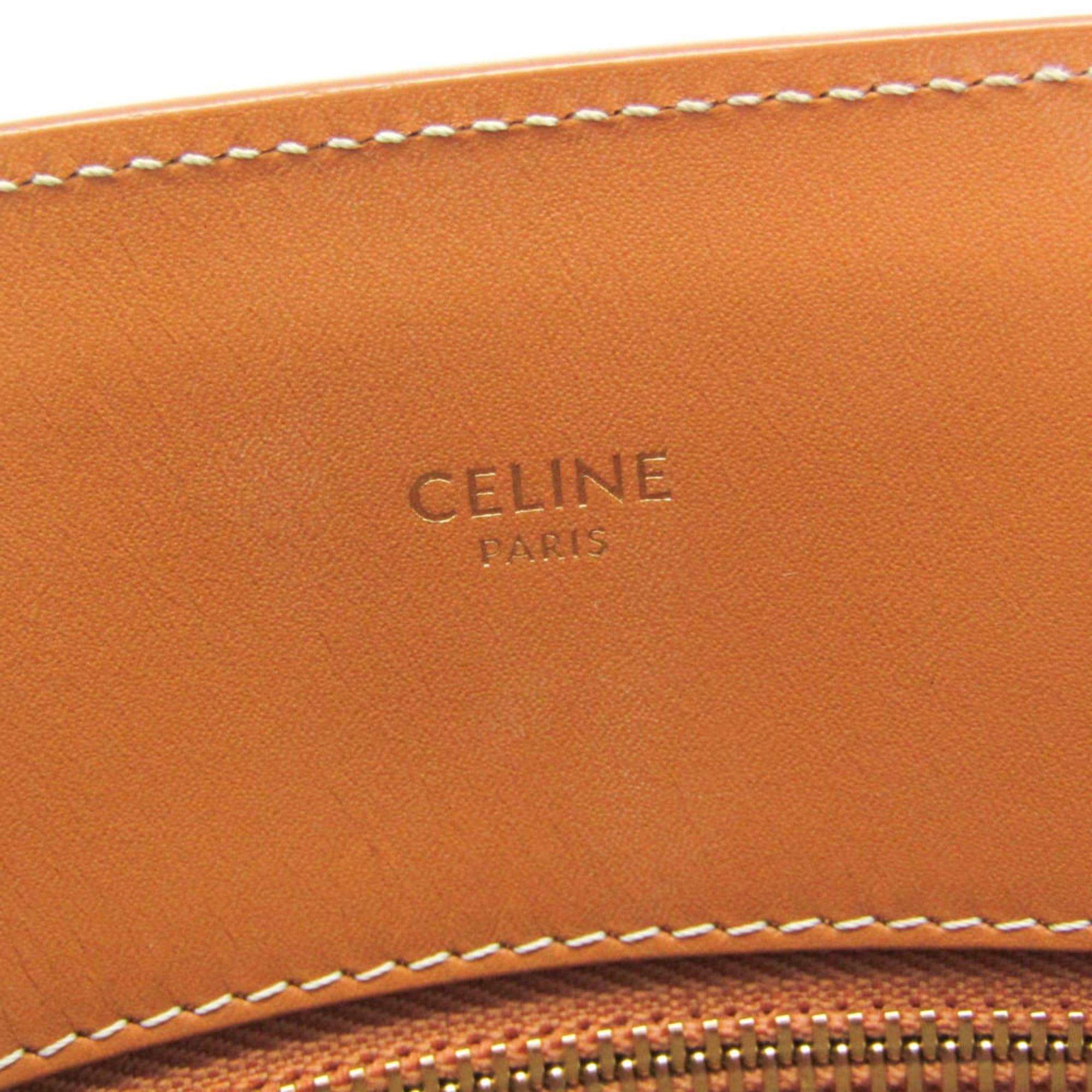 Celine Celine Small Vertical Cabas 192082BNZ.02NT Women's Canvas,Leather Handbag,Shoulder Bag,Tote Bag Camel,Off-white Size ONE SIZE - 17 Thumbnail