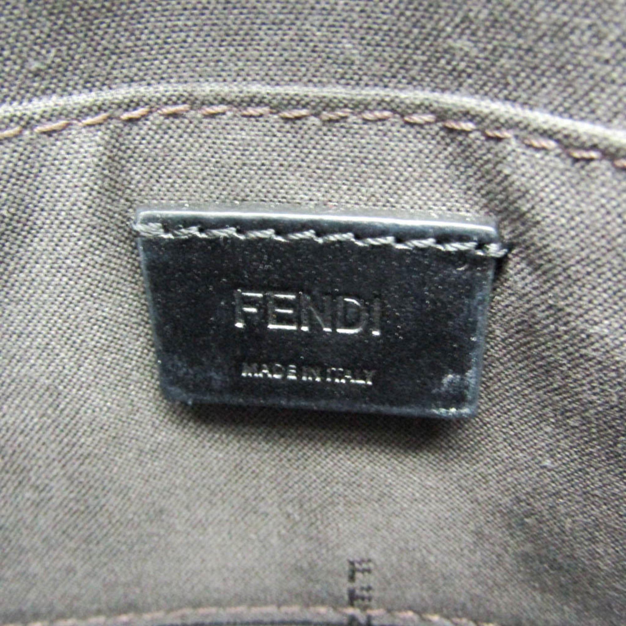 Fendi Fendi Mini Pouch 8M0327 Women's Leather Pouch,Shoulder Bag Black Size ONE SIZE - 11 Thumbnail