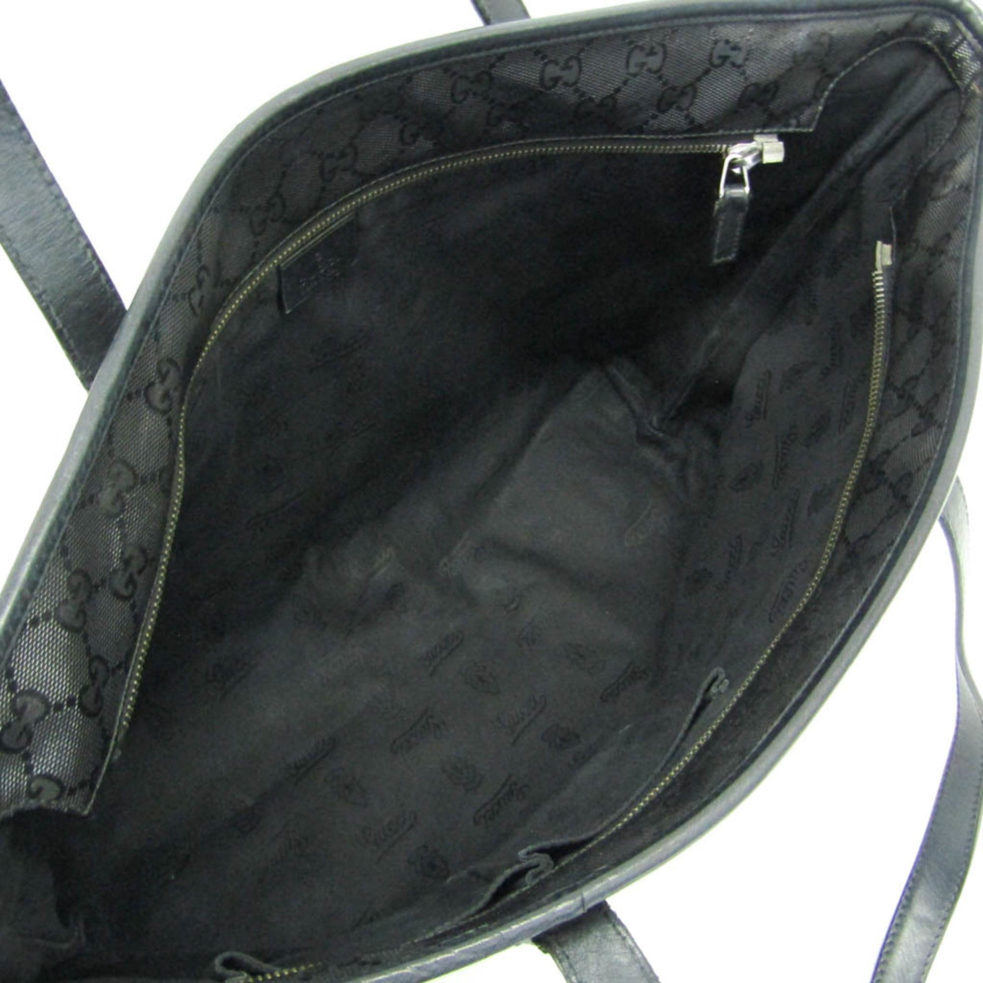 Gucci Gucci GG Imprimé 211137 Women's GG Imprimé,Leather Handbag,Tote Bag Black Size ONE SIZE - 3 Thumbnail