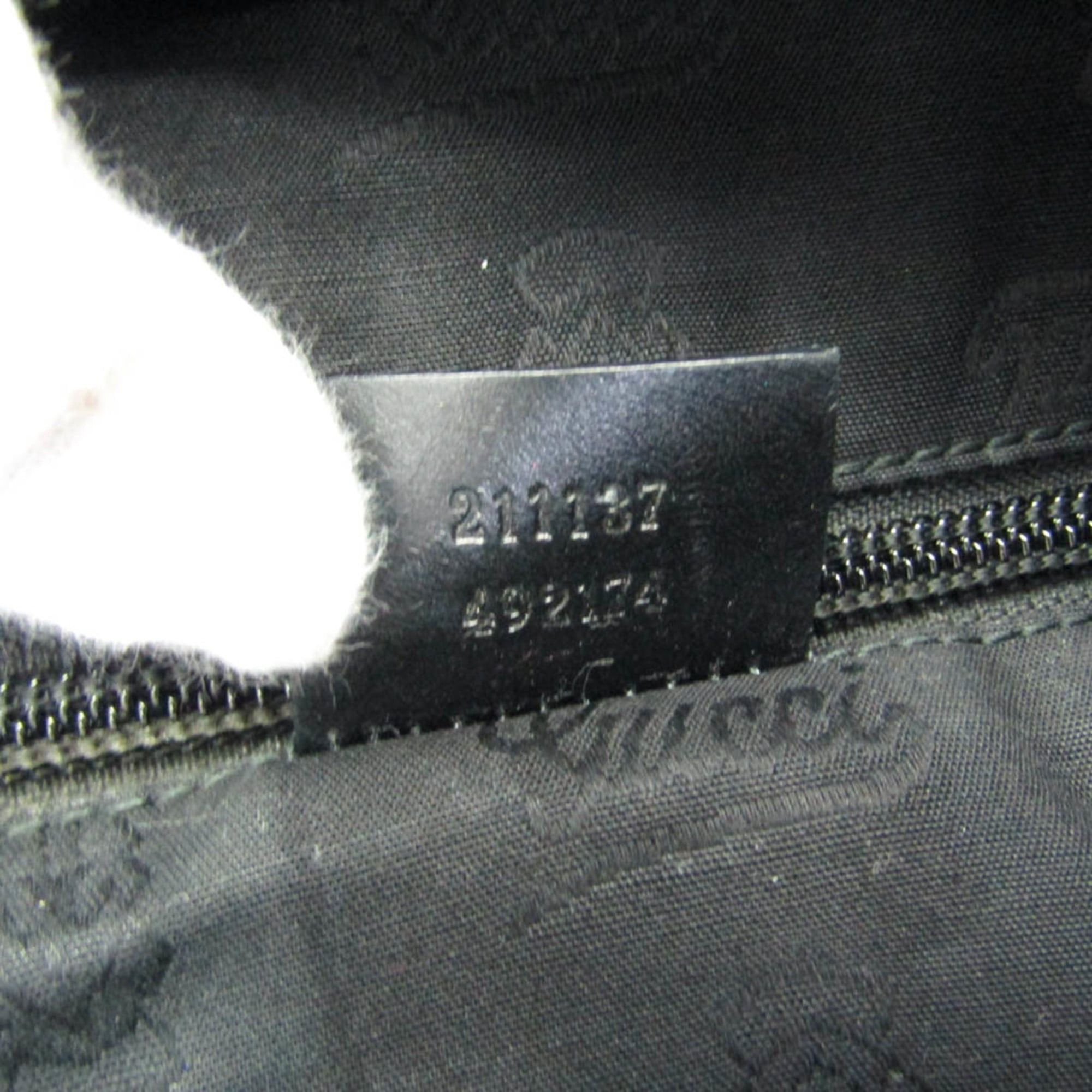 Gucci Gucci GG Imprimé 211137 Women's GG Imprimé,Leather Handbag,Tote Bag Black Size ONE SIZE - 19 Thumbnail