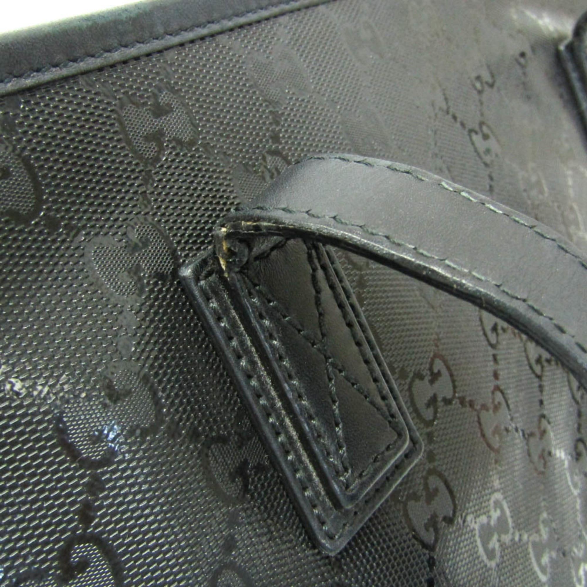 Gucci Gucci GG Imprimé 211137 Women's GG Imprimé,Leather Handbag,Tote Bag Black Size ONE SIZE - 9 Thumbnail