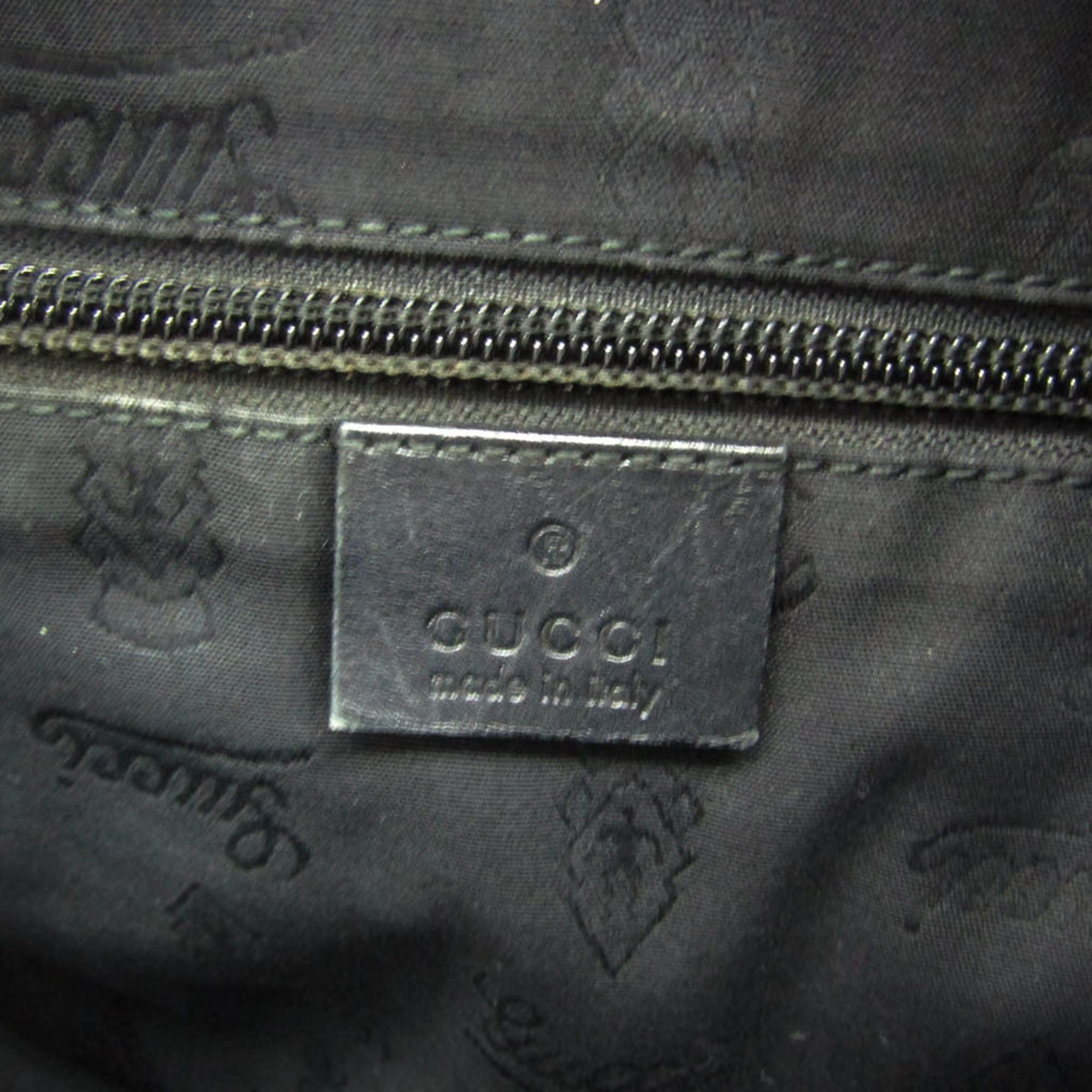 Gucci Gucci GG Imprimé 211137 Women's GG Imprimé,Leather Handbag,Tote Bag Black Size ONE SIZE - 18 Thumbnail