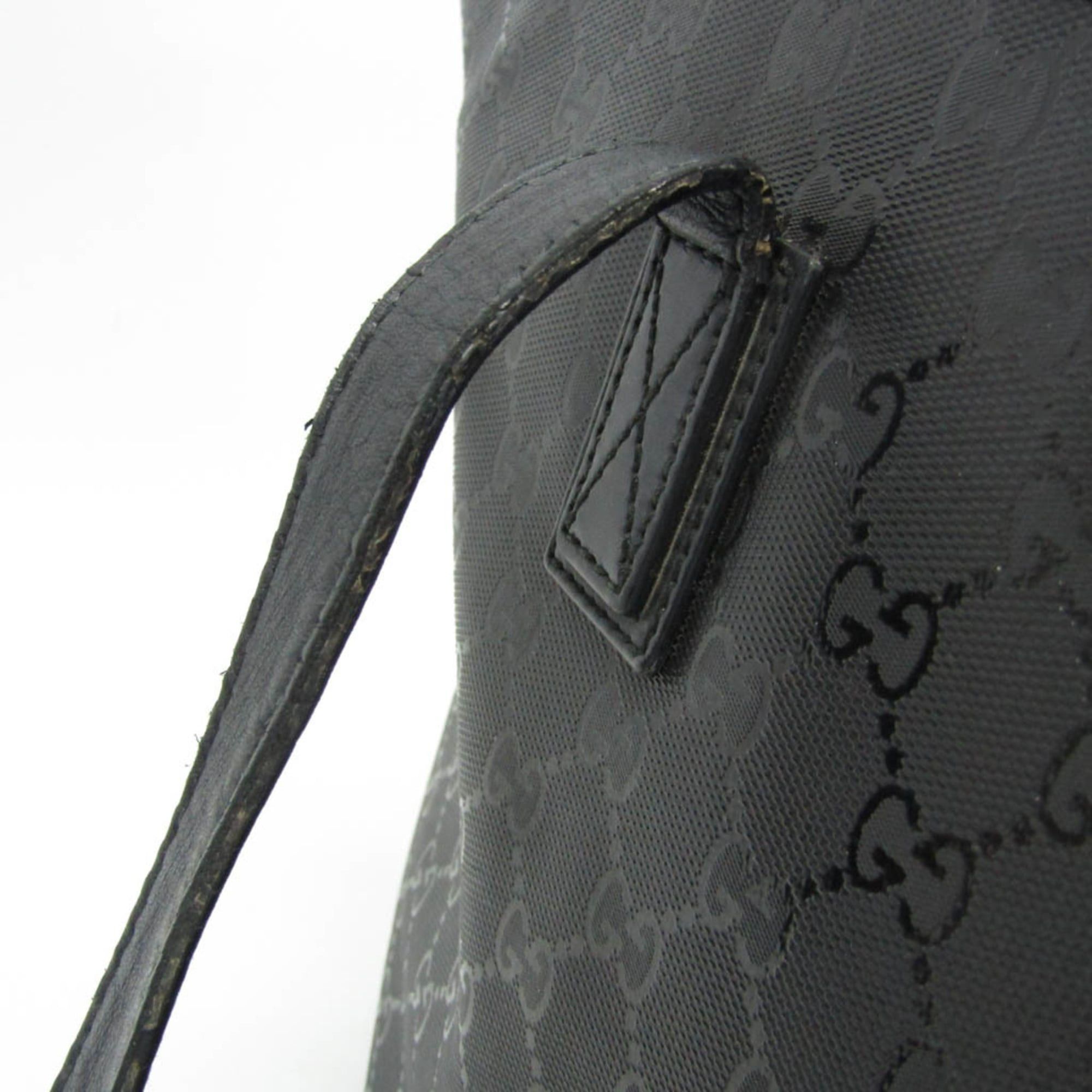 Gucci Gucci GG Imprimé 211137 Women's GG Imprimé,Leather Handbag,Tote Bag Black Size ONE SIZE - 10 Thumbnail